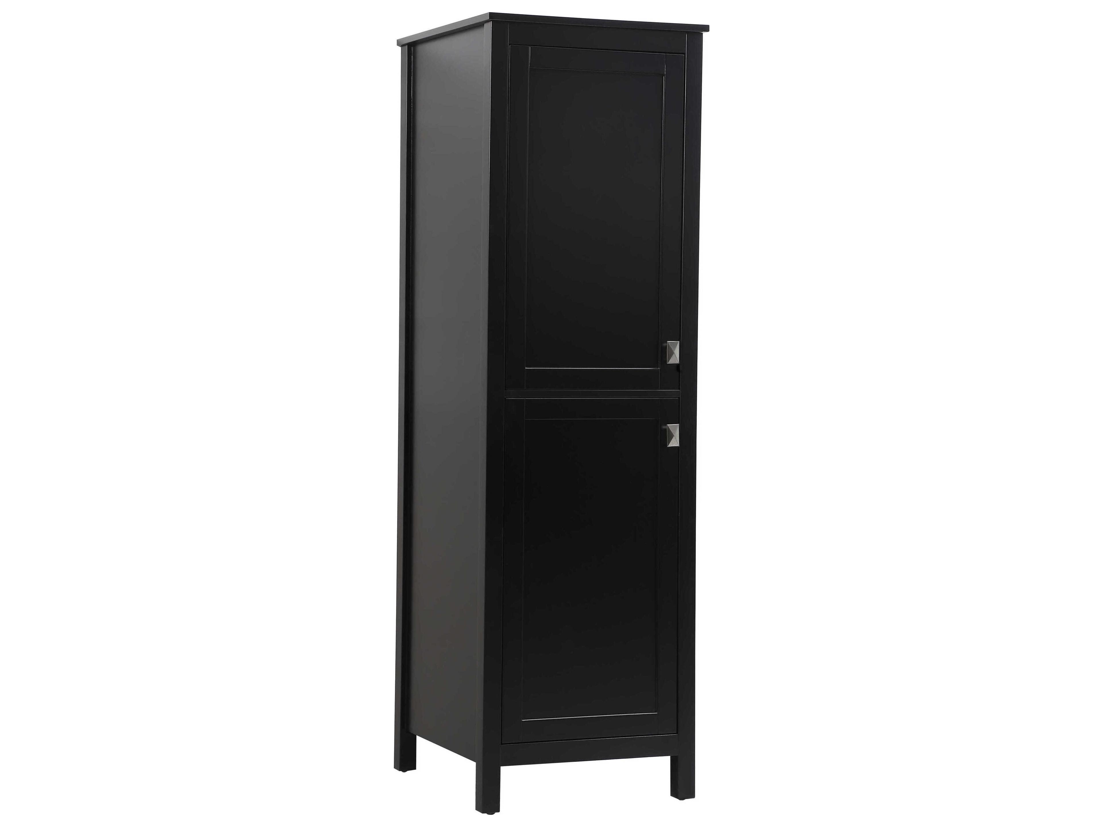 Elegant Lighting Adian Black Bathroom Linen Storage