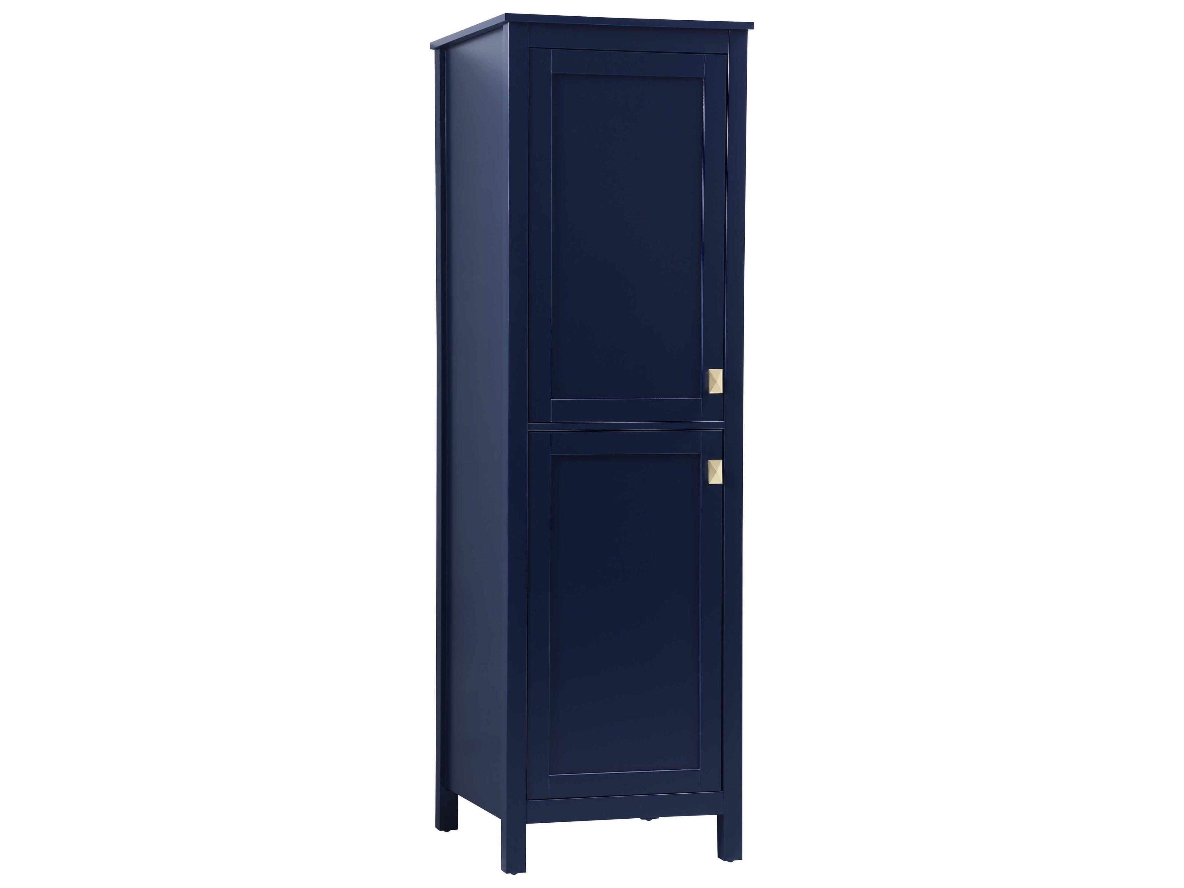 Elegant Lighting Adian Blue Bathroom Linen Storage