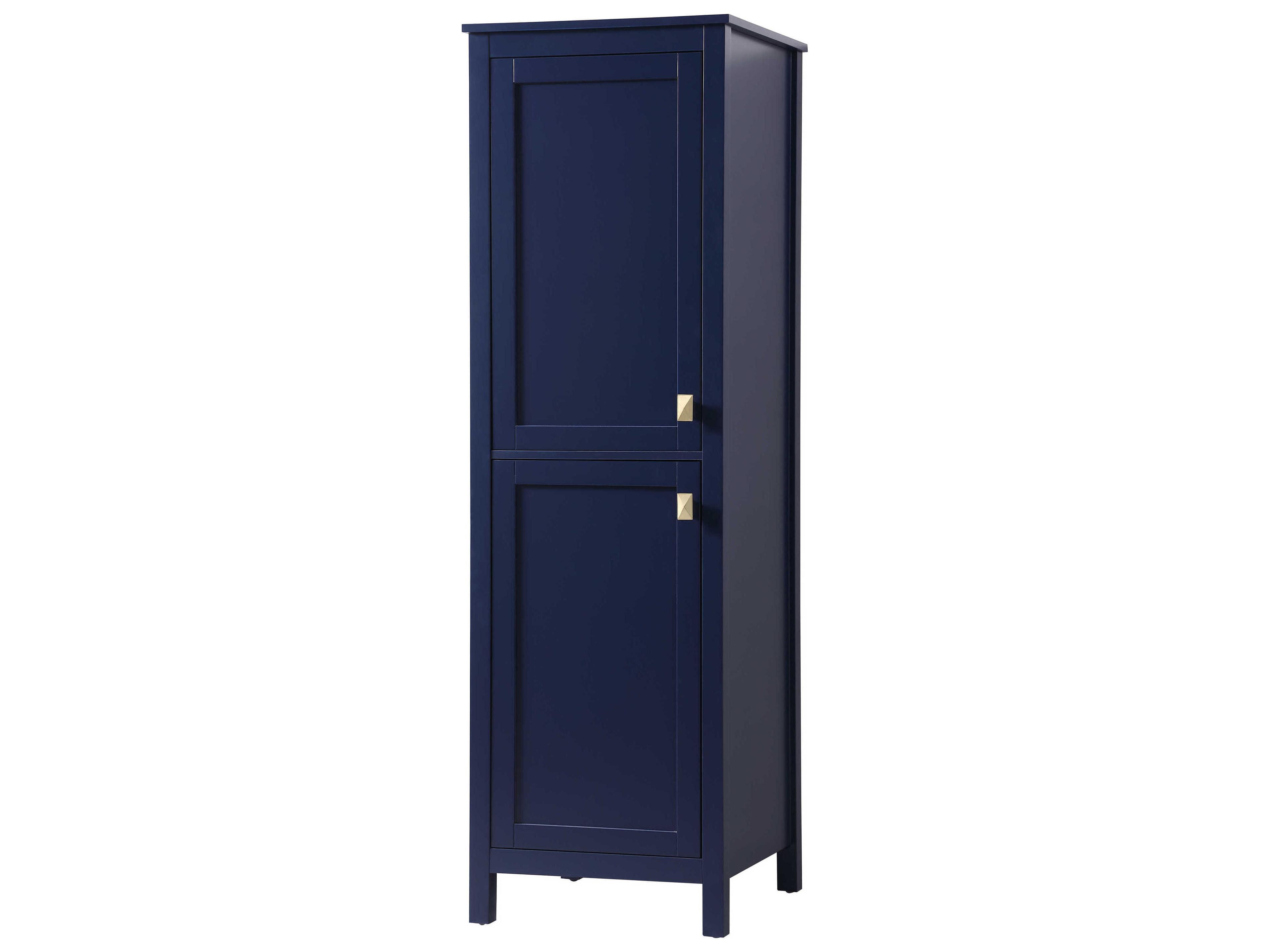 Elegant Lighting Adian Blue Bathroom Linen Storage