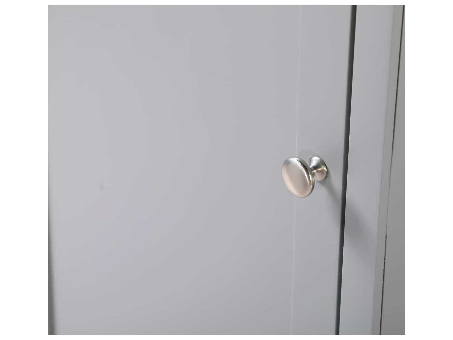 Elegant Lighting Americana Grey Rubberwood Bath Storage Cabinet