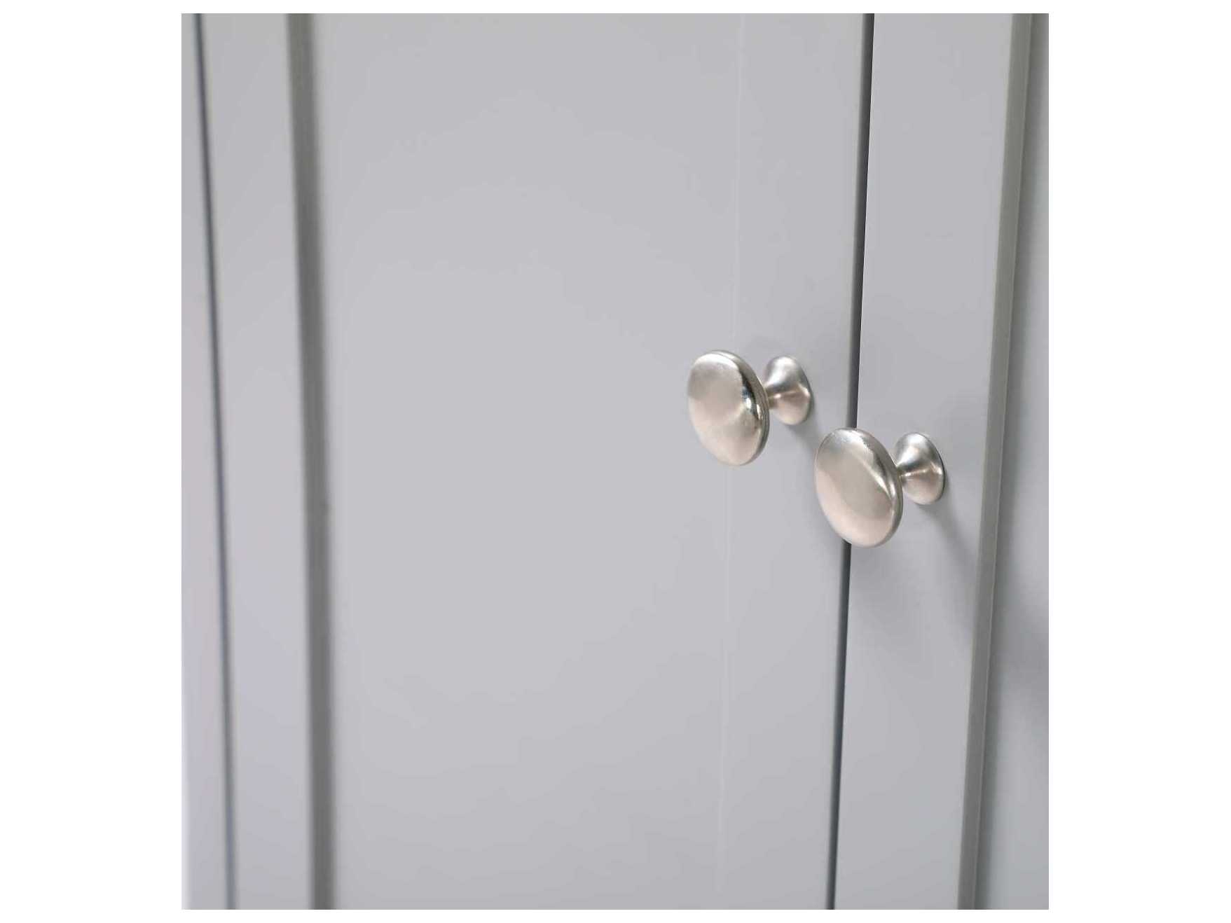 Elegant Lighting Americana Grey Rubberwood Bath Storage Cabinet