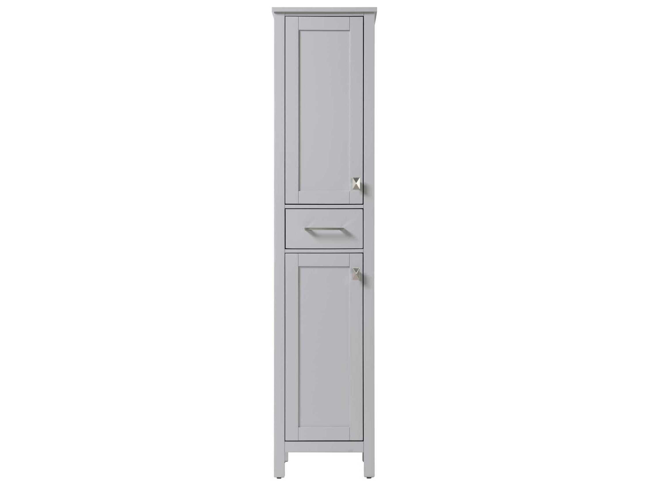 Elegant Lighting Irene Grey Rubberwood Bath Storage Cabinet