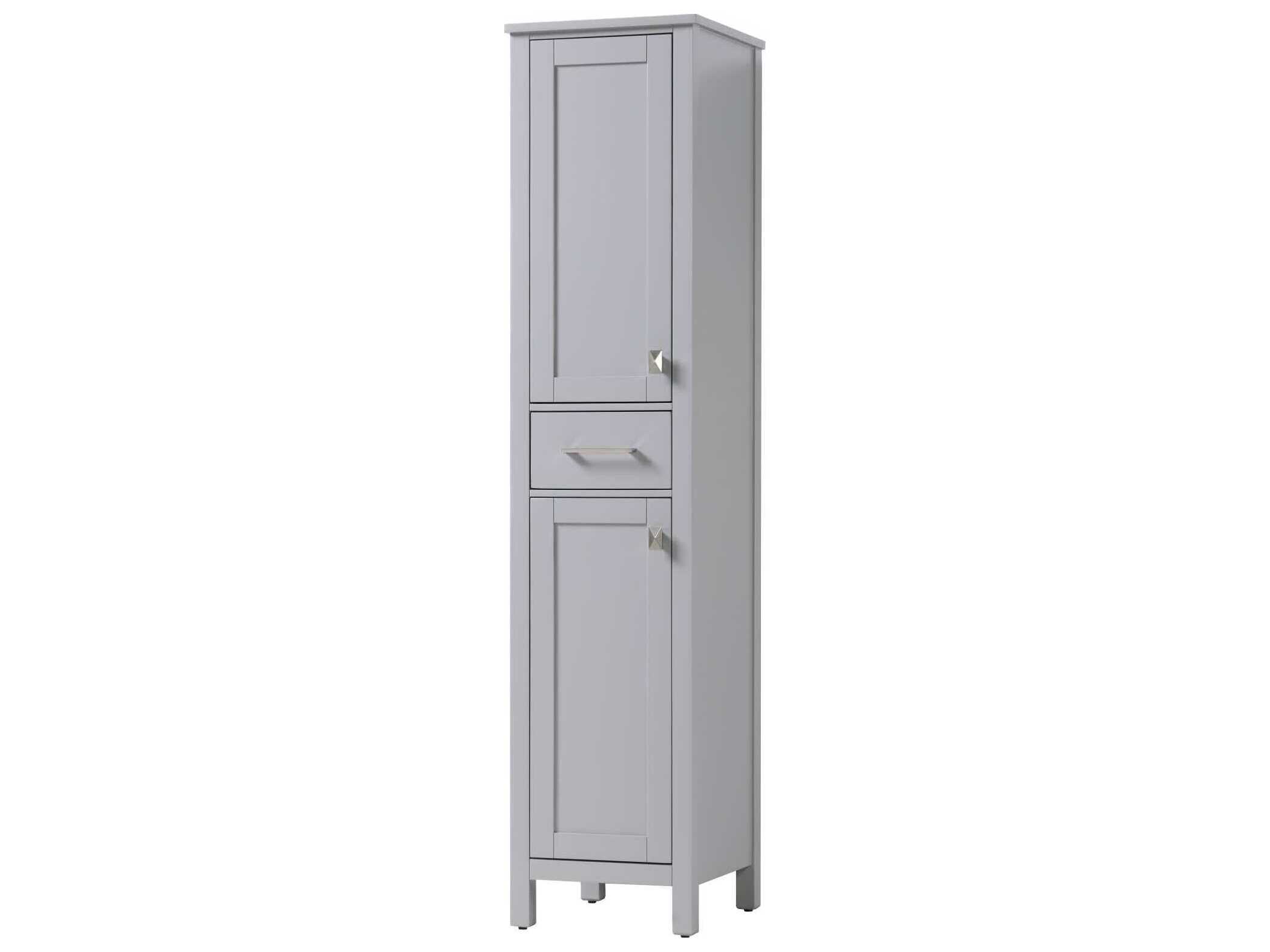 Elegant Lighting Irene Grey Rubberwood Bath Storage Cabinet