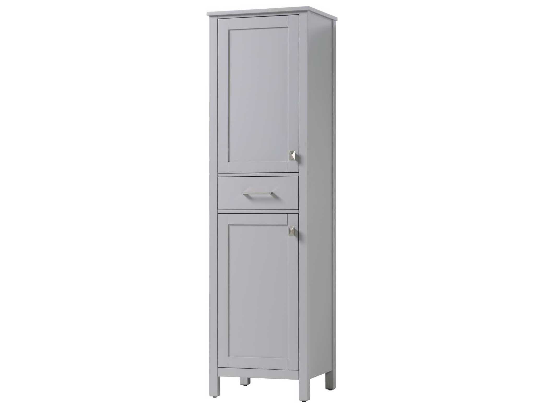Elegant Lighting Irene Grey Rubberwood Bath Storage Cabinet