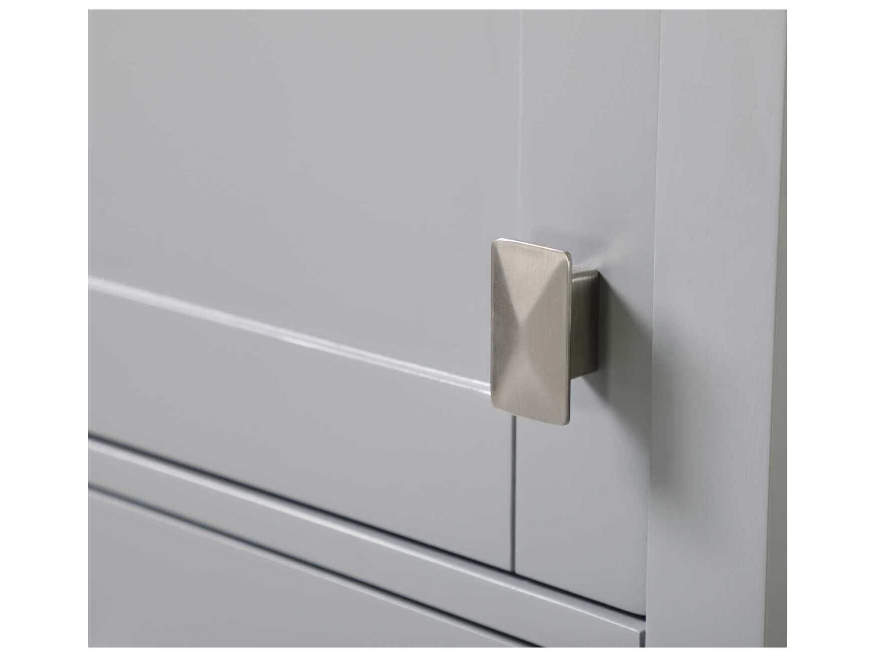 Elegant Lighting Irene Grey Rubberwood Bath Storage Cabinet