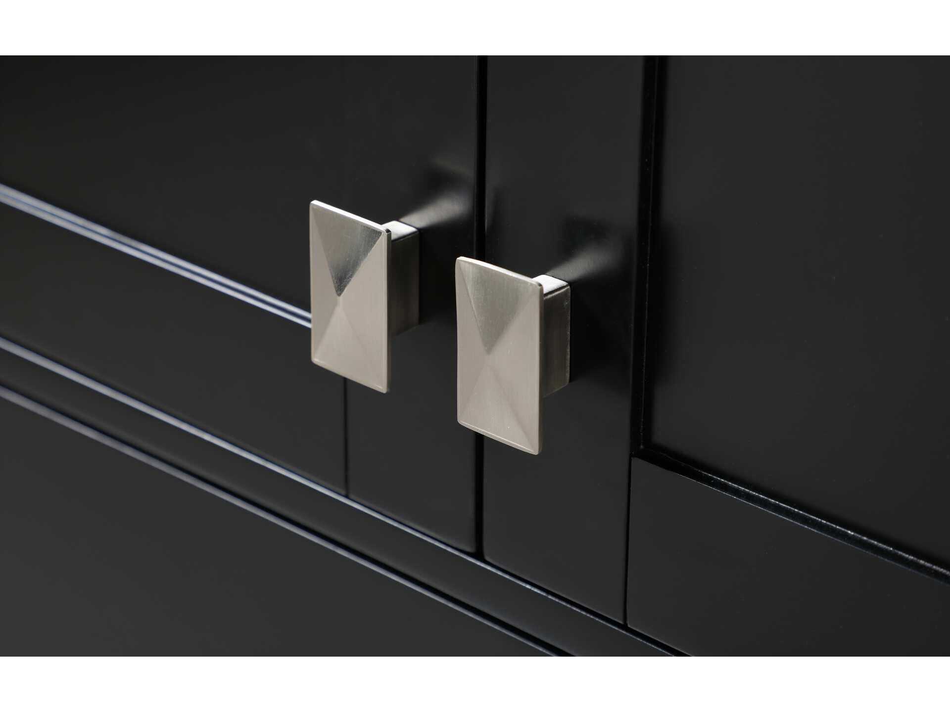 Elegant Lighting Irene Black Rubberwood Bath Storage Cabinet