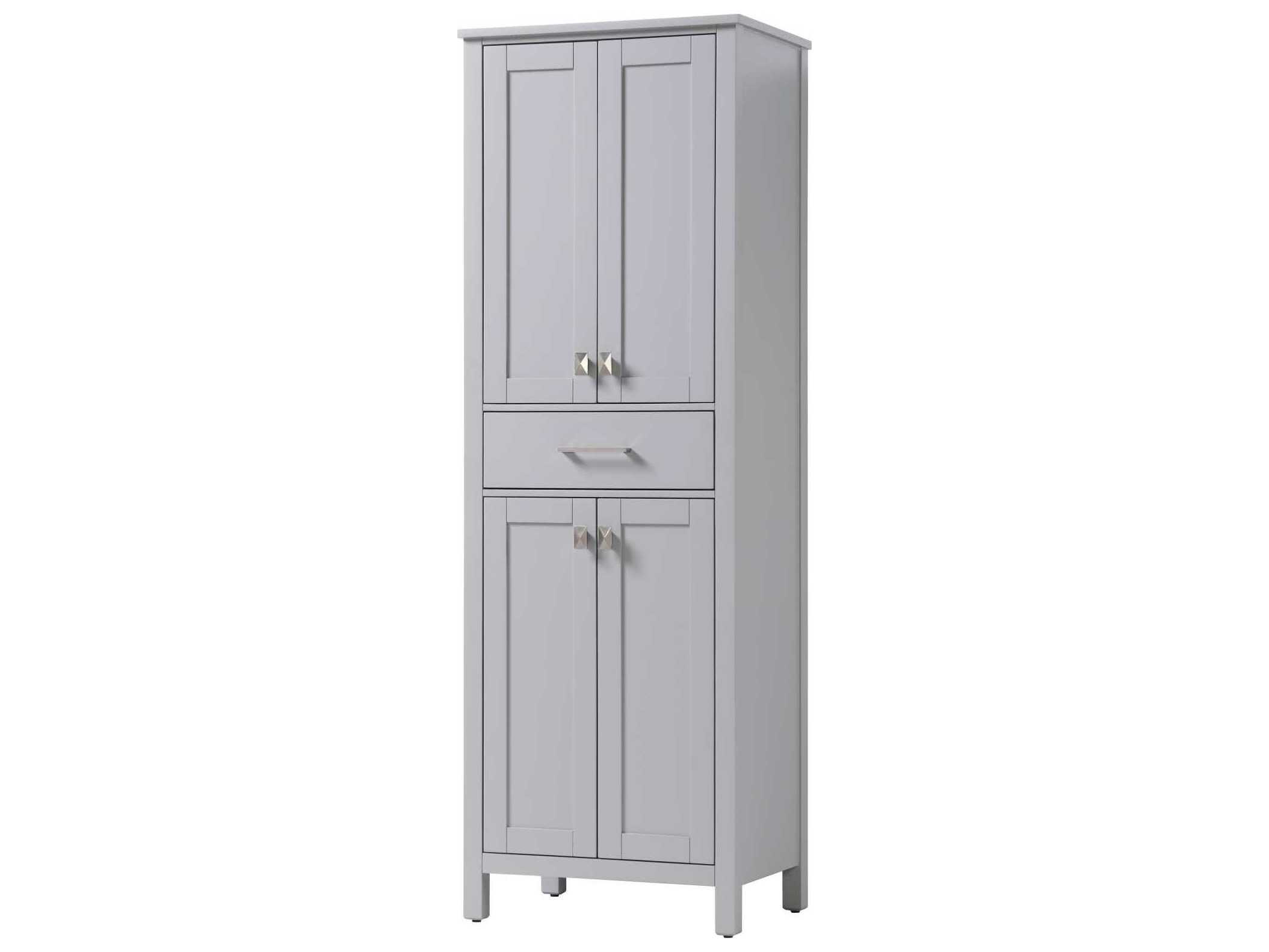 Elegant Lighting Irene Grey Rubberwood Bath Storage Cabinet