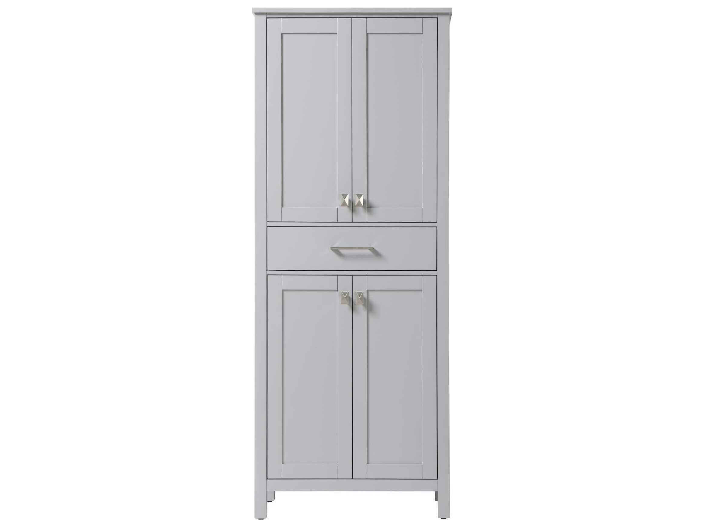 Elegant Lighting Irene Grey Rubberwood Bath Storage Cabinet