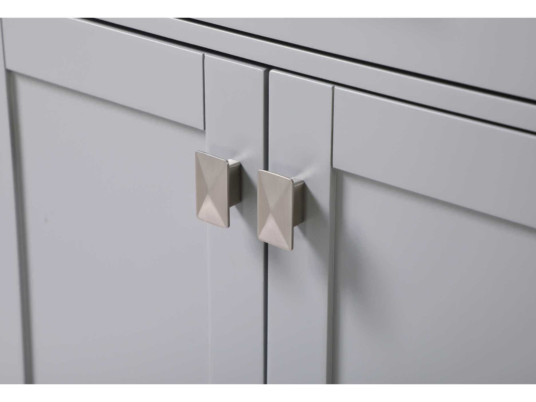 Elegant Lighting Irene Grey Rubberwood Bath Storage Cabinet