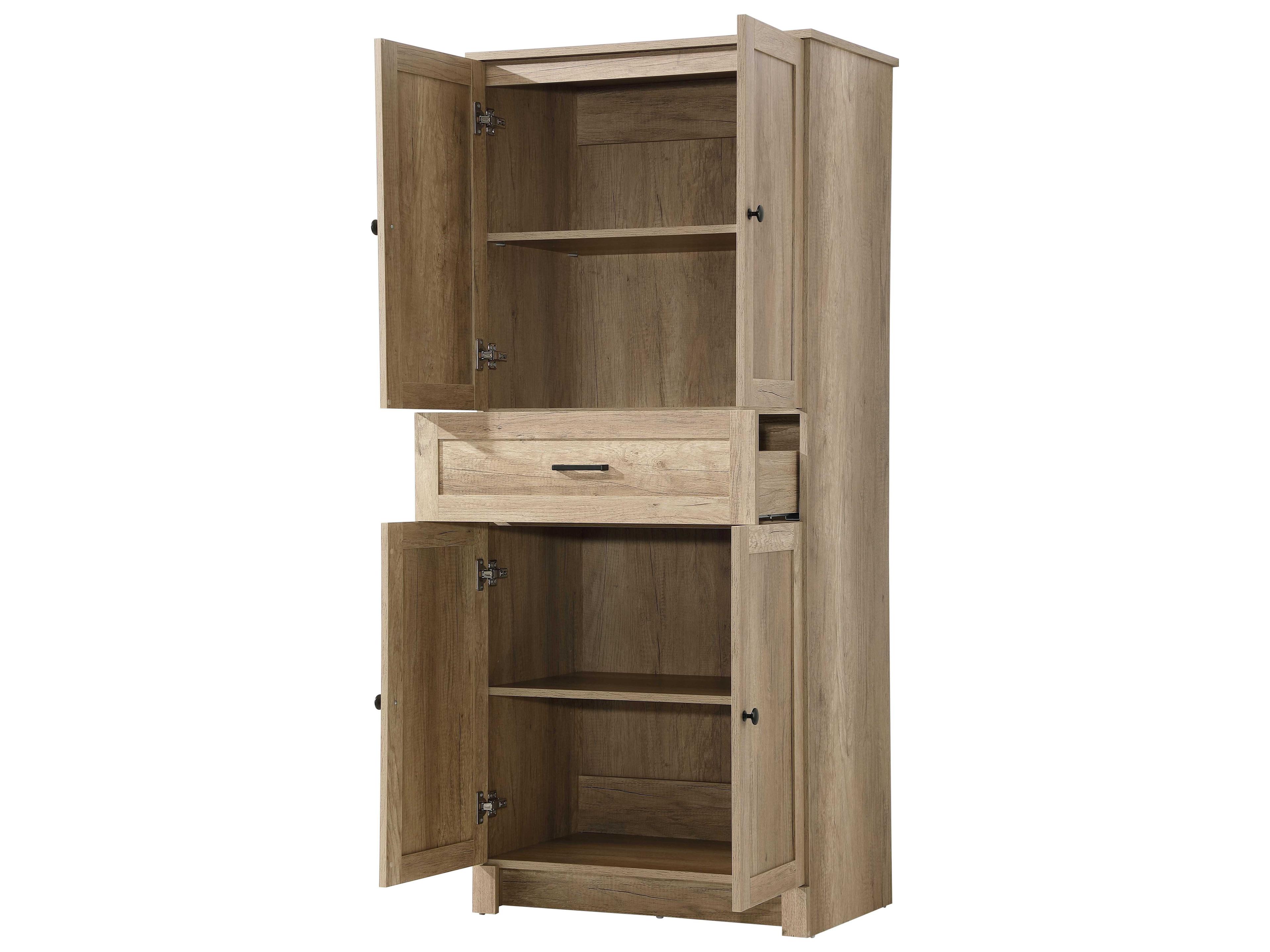 Elegant Lighting Soma Natural Oak Brown Bath Storage Cabinet