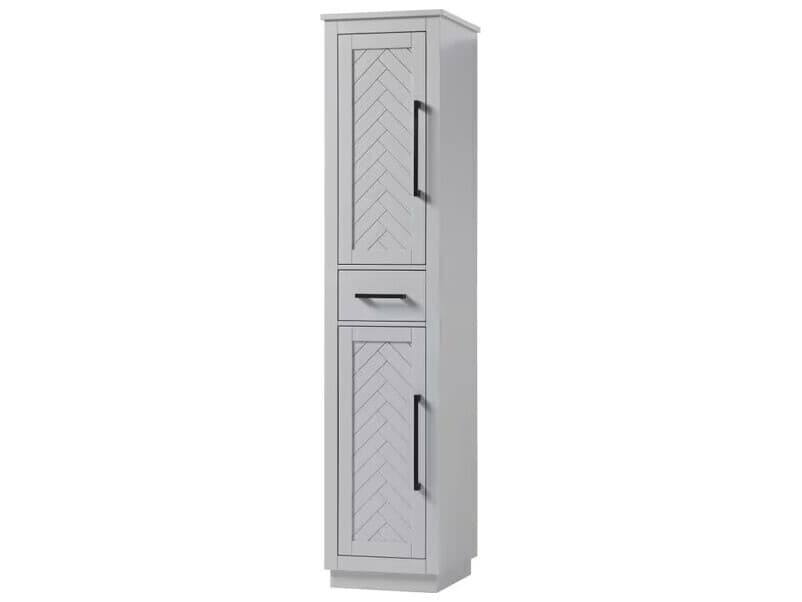 Elegant Lighting Chase Grey Rubberwood Bath Storage Cabinet