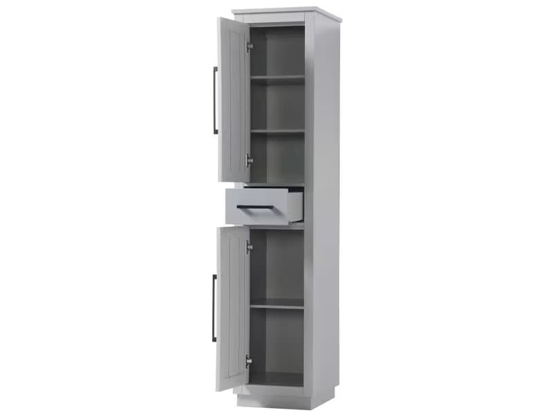 Elegant Lighting Chase Grey Rubberwood Bath Storage Cabinet
