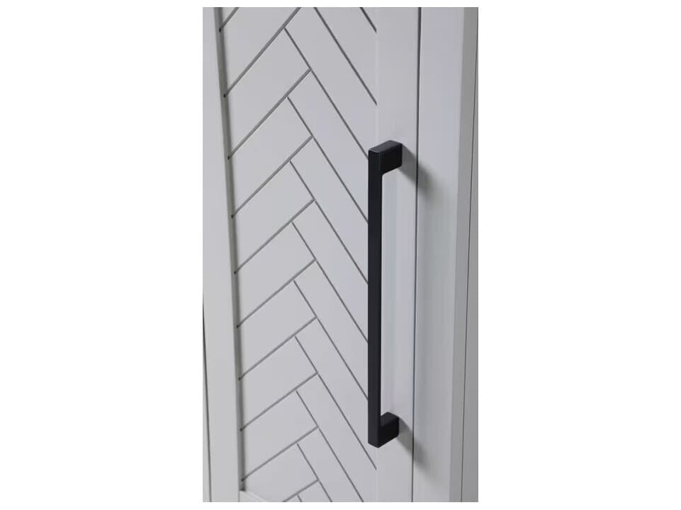 Elegant Lighting Chase Grey Rubberwood Bath Storage Cabinet