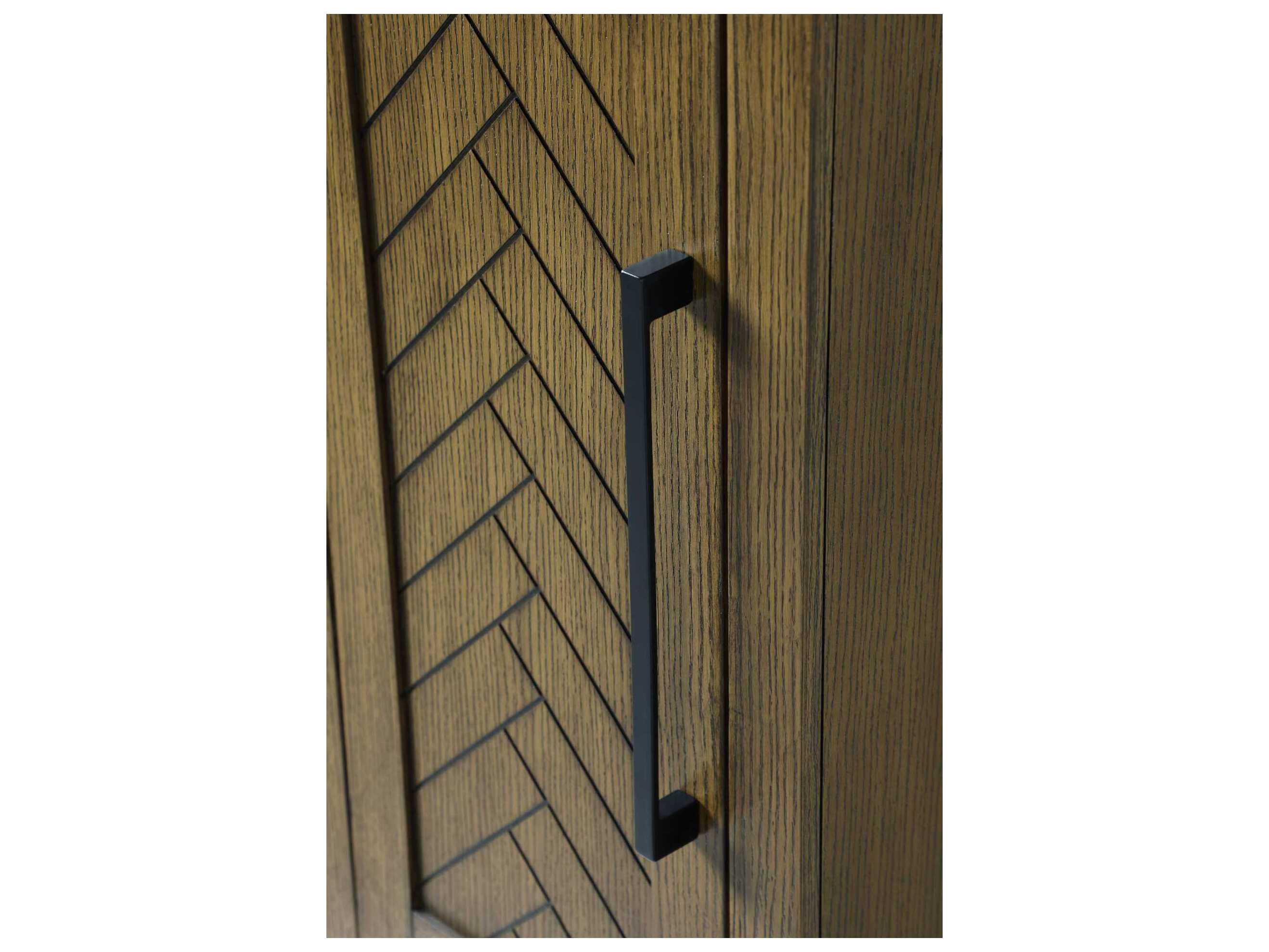 Elegant Lighting Chase Hazel Oak Brown Rubberwood Bath Storage Cabinet