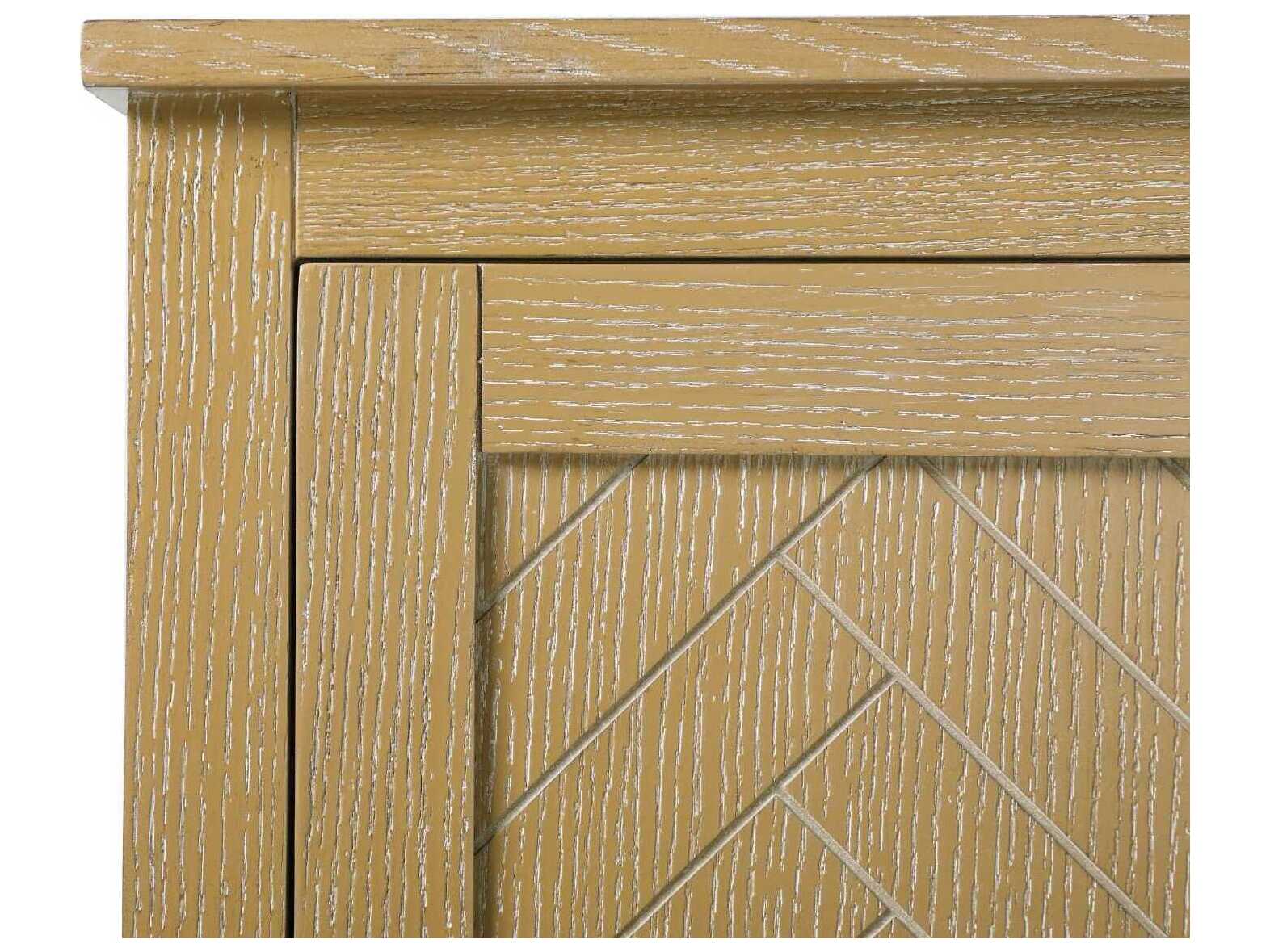 Elegant Lighting Chase Linen Oak Brown Rubberwood Bath Storage Cabinet