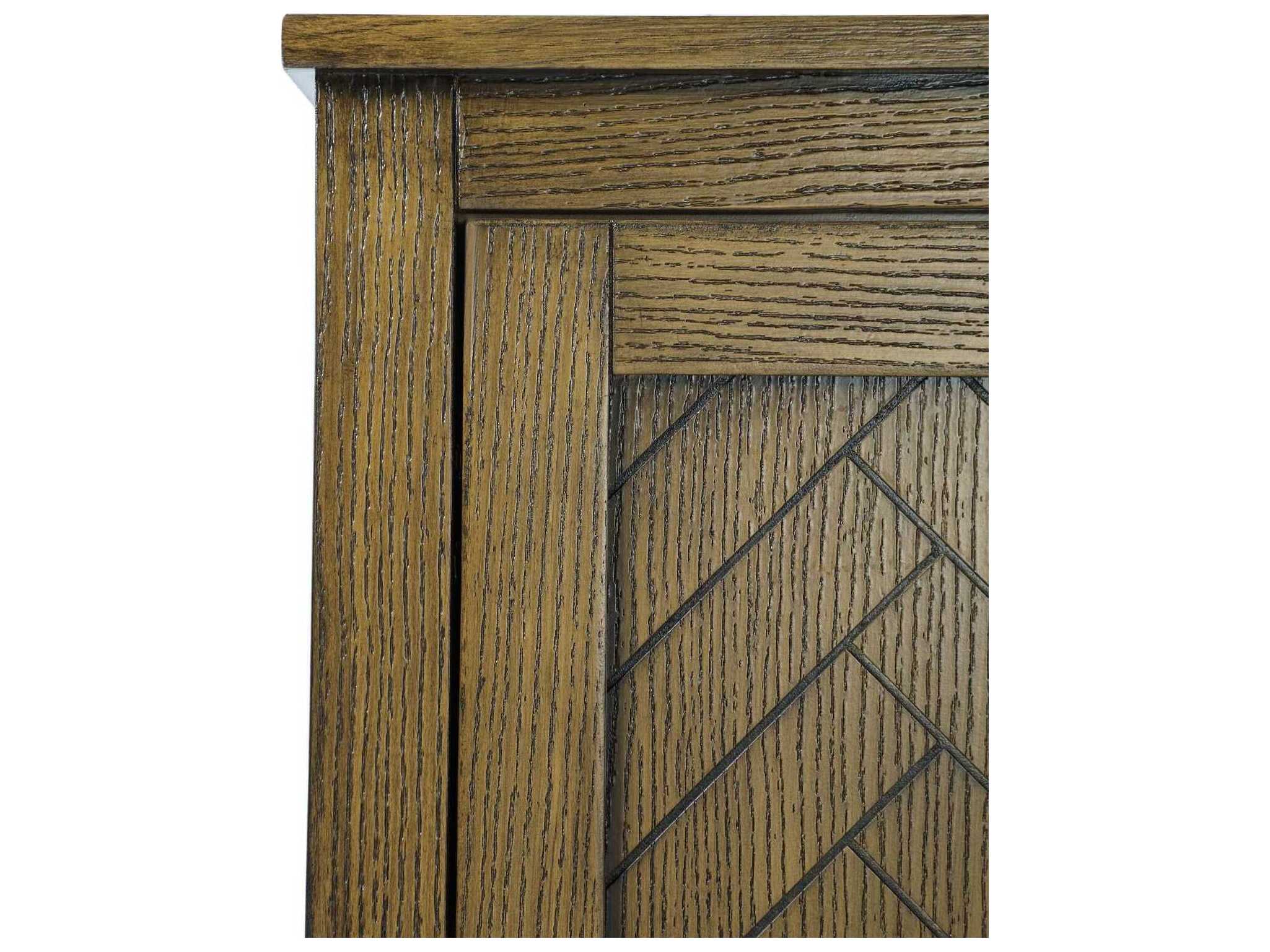 Elegant Lighting Chase Hazel Oak Brown Rubberwood Bath Storage Cabinet