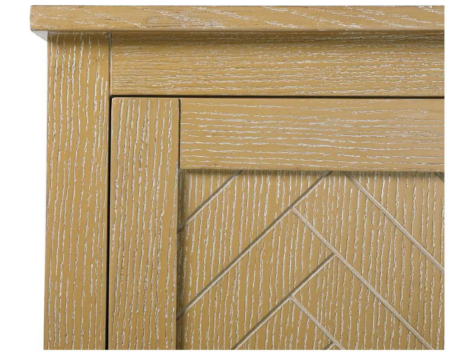 Elegant Lighting Chase Linen Oak Brown Rubberwood Bath Storage Cabinet