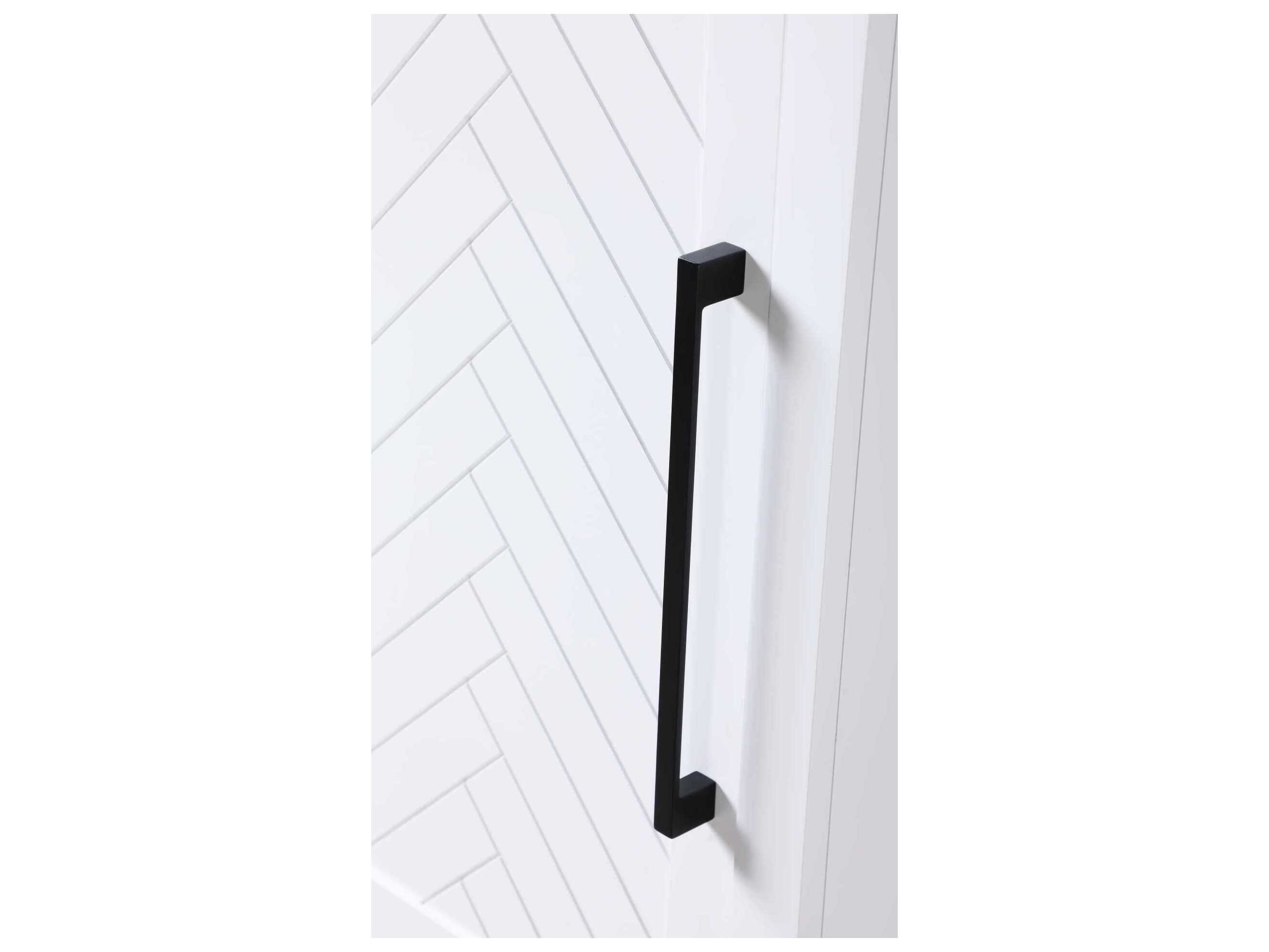 Elegant Lighting Chase White Rubberwood Bath Storage Cabinet