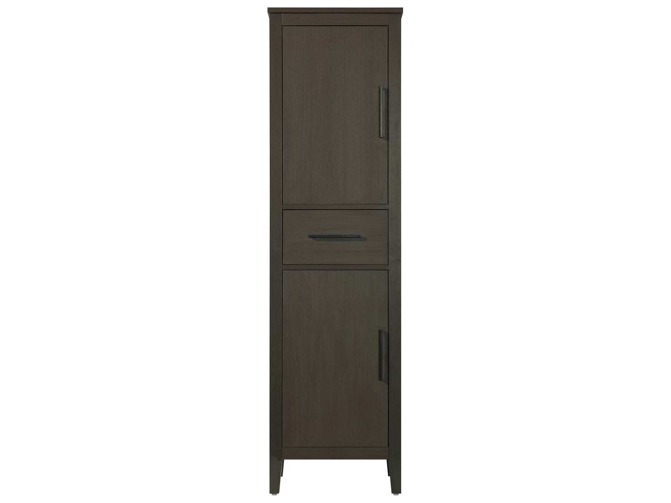 Elegant Lighting Millie Mocha Brown Rubberwood Bath Storage Cabinet