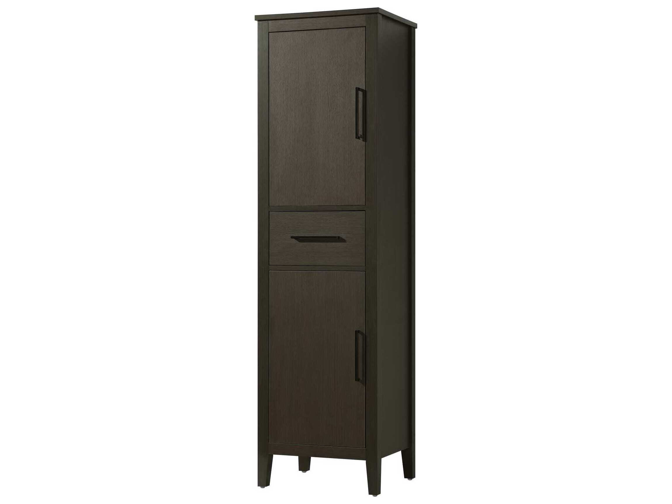 Elegant Lighting Millie Mocha Brown Rubberwood Bath Storage Cabinet