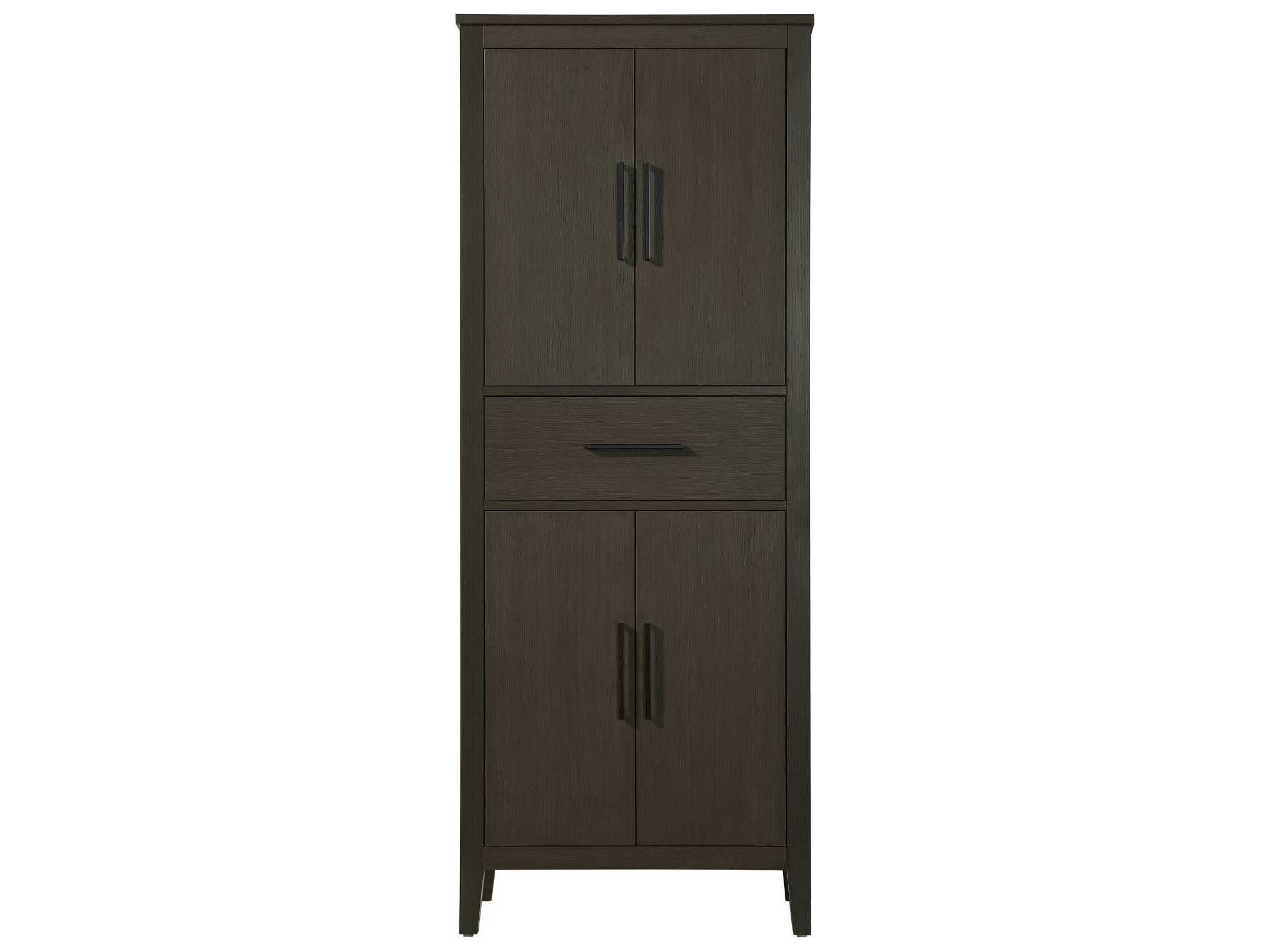 Elegant Lighting Millie Mocha Brown Rubberwood Bath Storage Cabinet