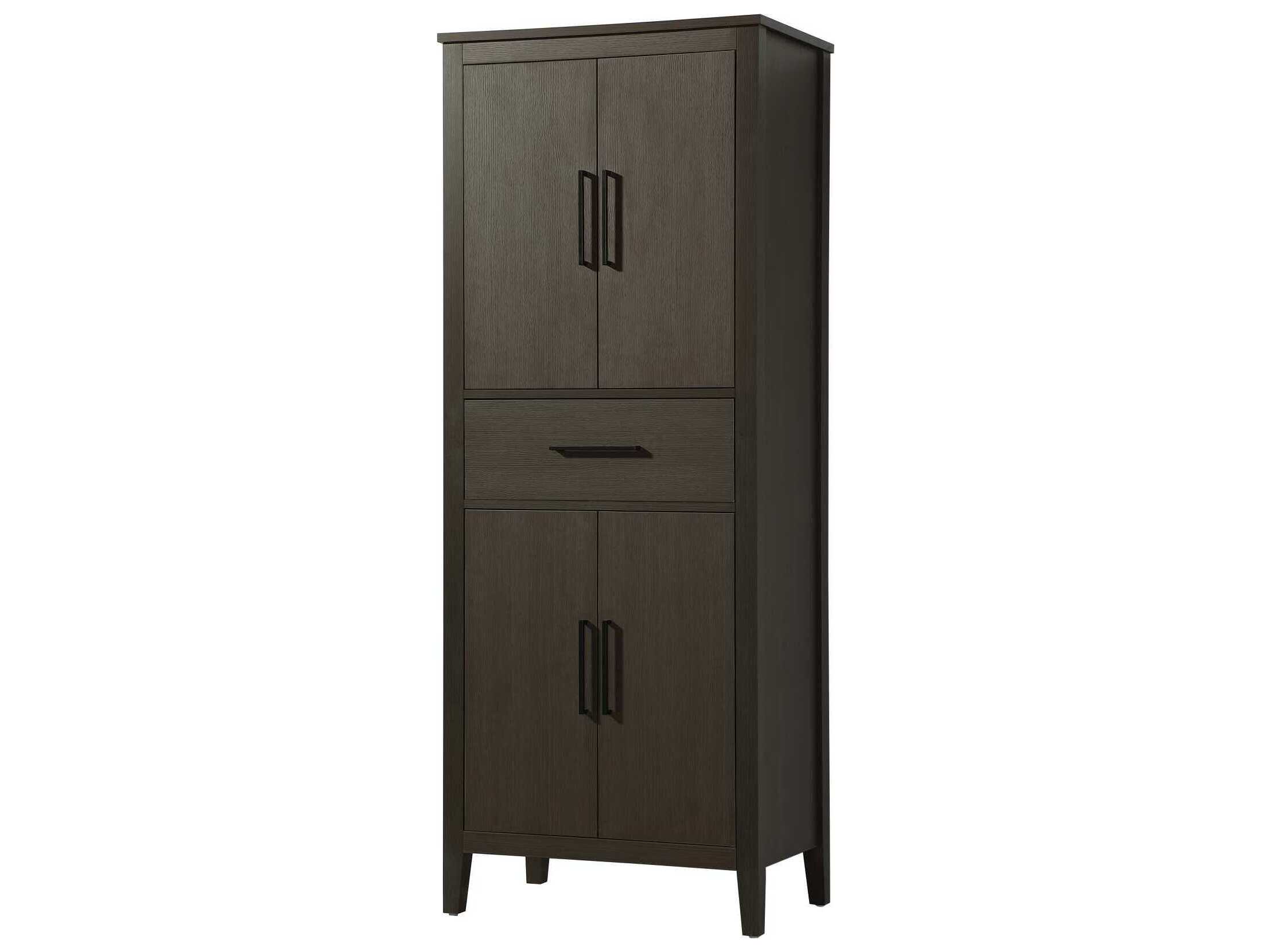 Elegant Lighting Millie Mocha Brown Rubberwood Bath Storage Cabinet
