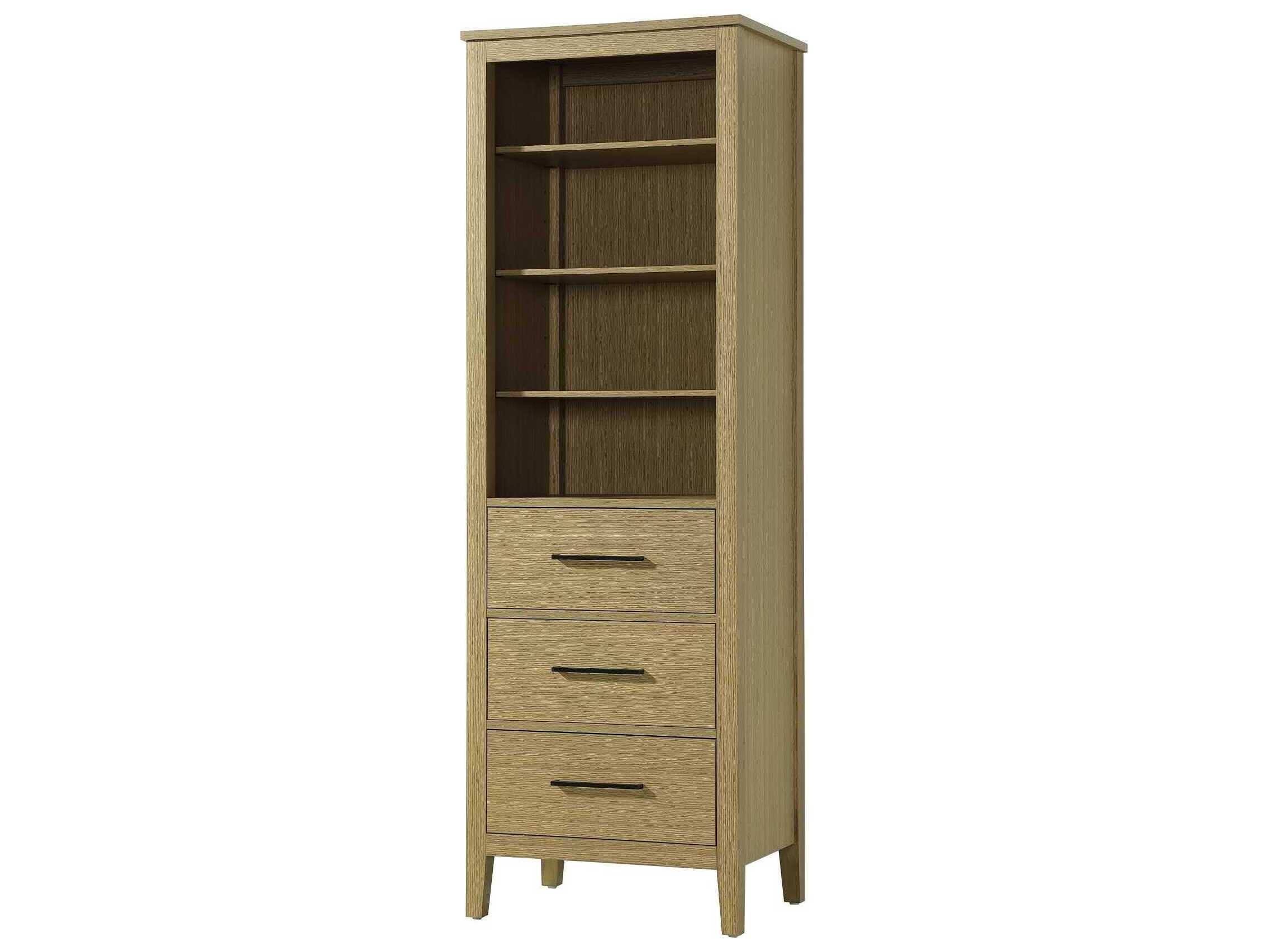 Elegant Lighting Millie Honey Brown Rubberwood Open Shelving Bath Storage Cabinet