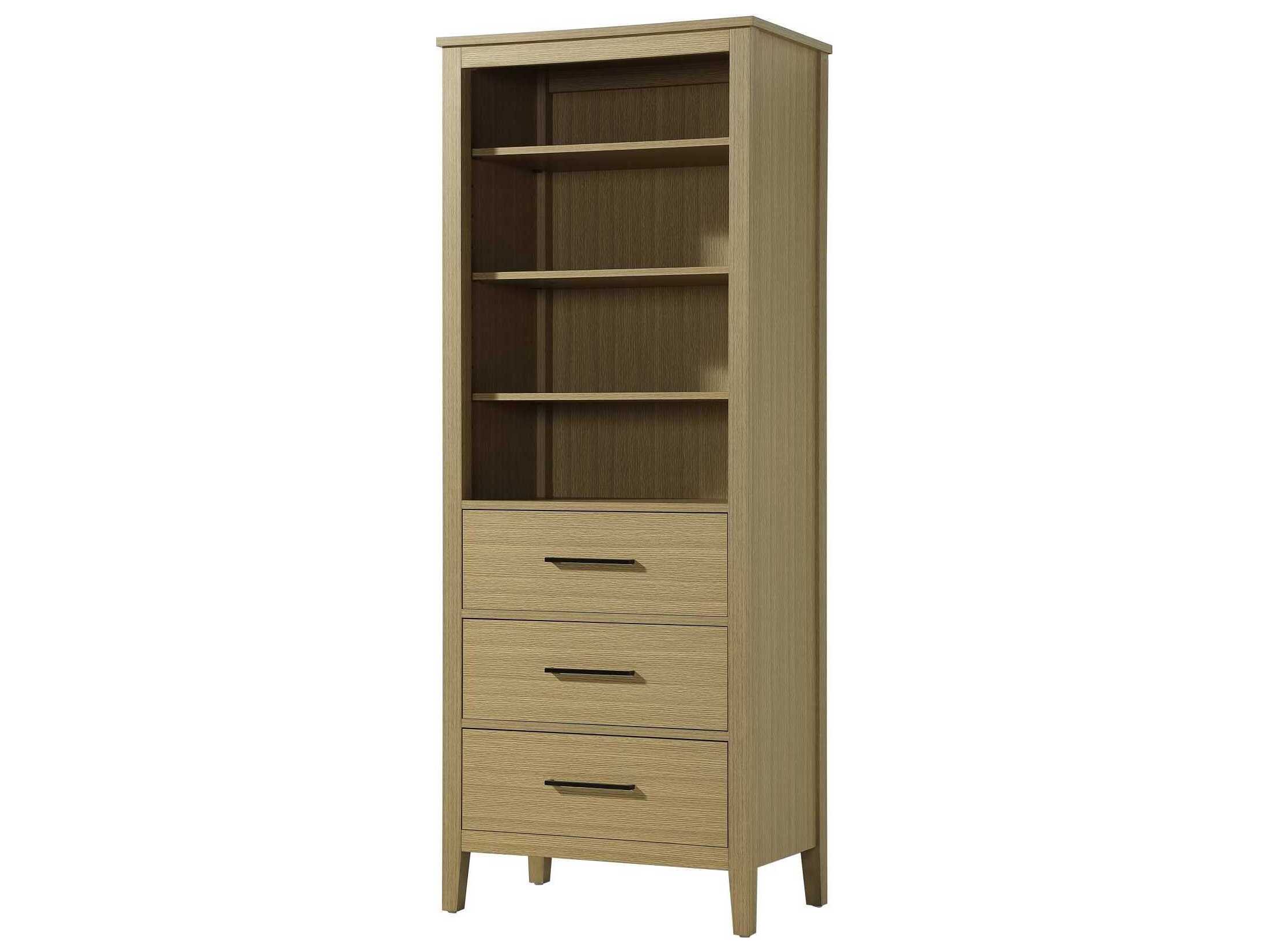 Elegant Lighting Millie Honey Brown Rubberwood Open Shelving Bath Storage Cabinet