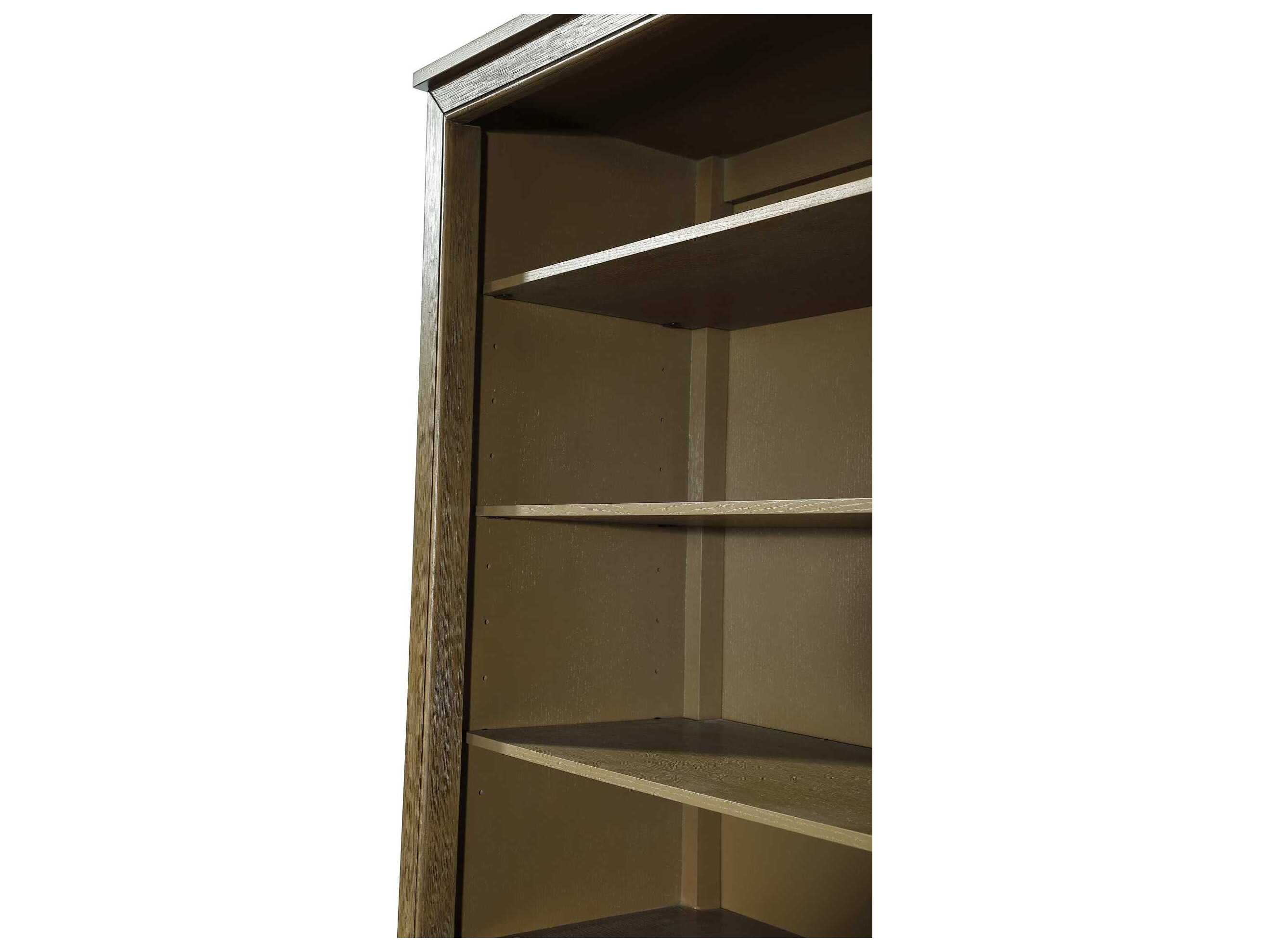 Elegant Lighting Alina Hazel Oak Brown Rubberwood Open Shelving Bath Storage Cabinet