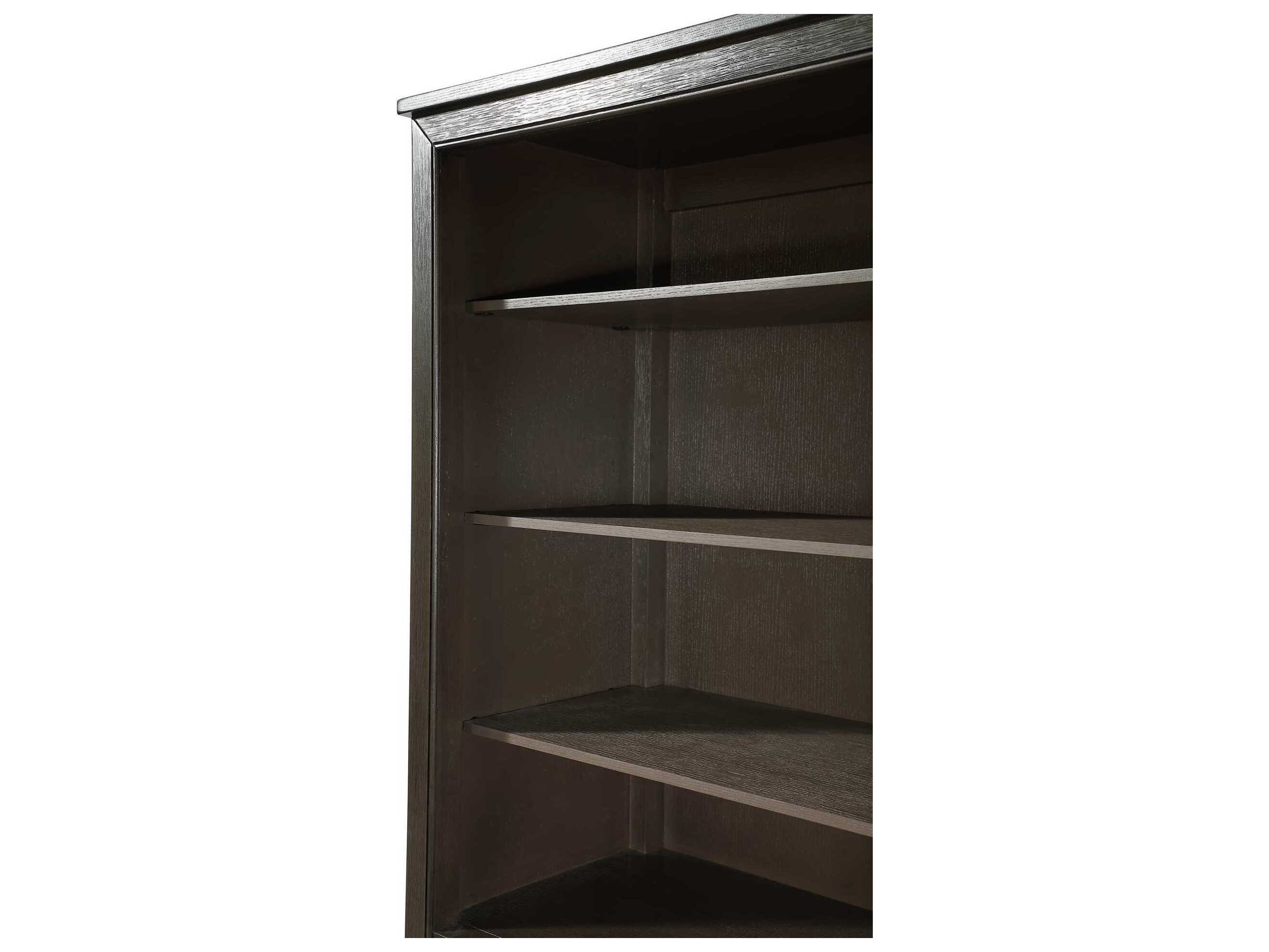 Elegant Lighting Alina Chocolate Oak Brown Rubberwood Open Shelving Bath Storage Cabinet