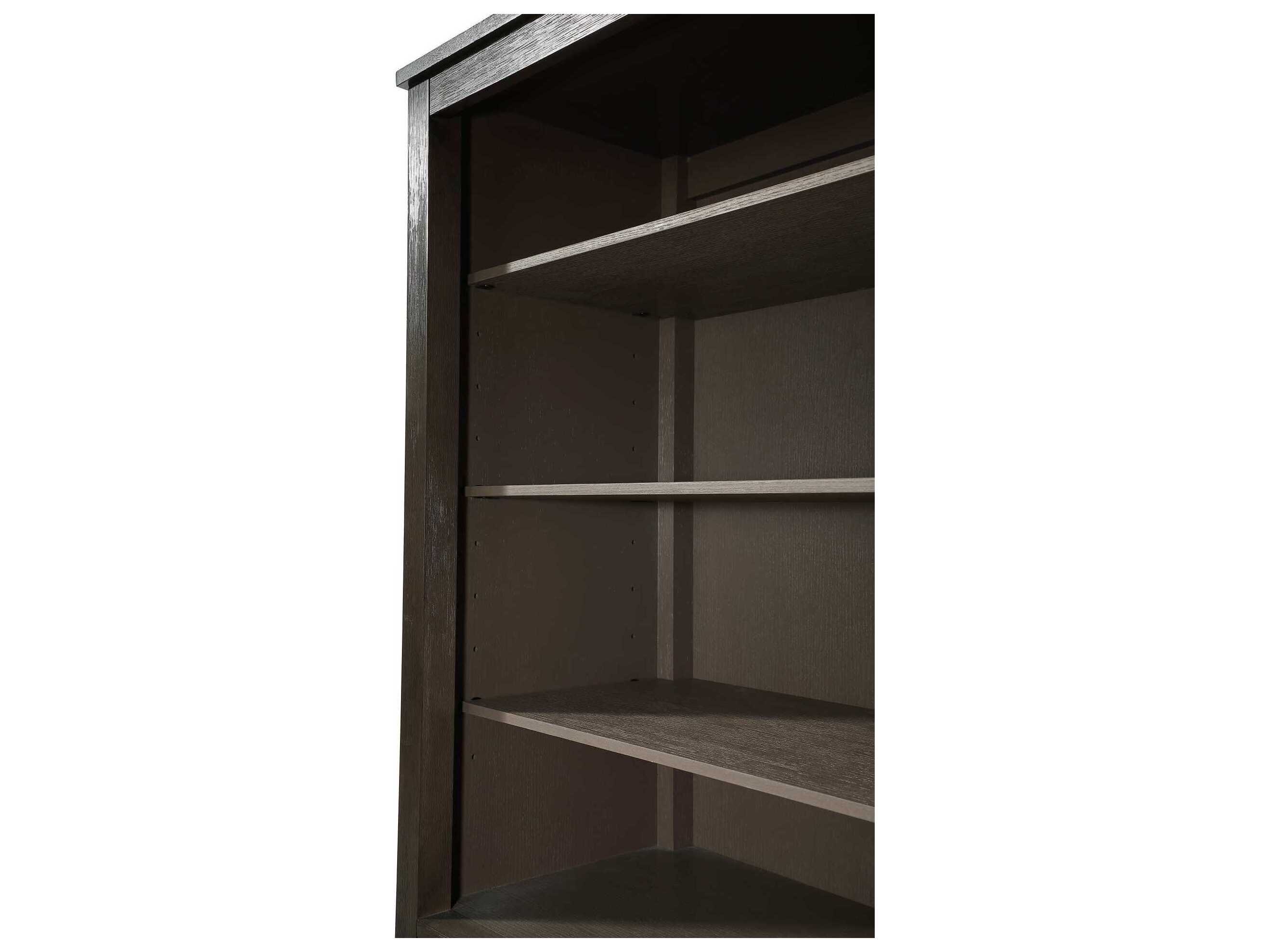 Elegant Lighting Blakely Chocolate Oak Brown Rubberwood Open Shelving Bath Storage Cabinet