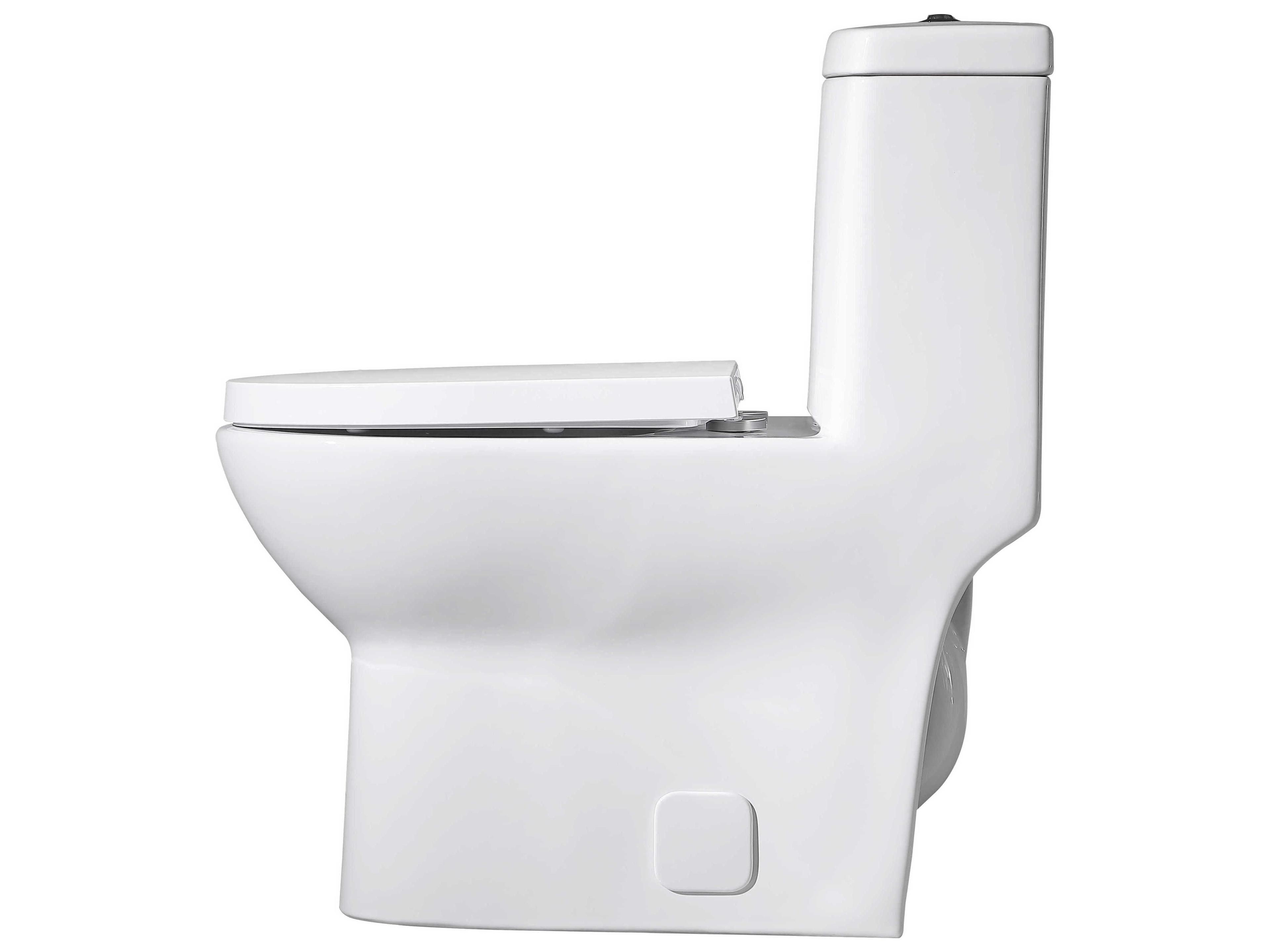 Elegant Lighting Winslet White Winslet One-Piece Elongated Toilet