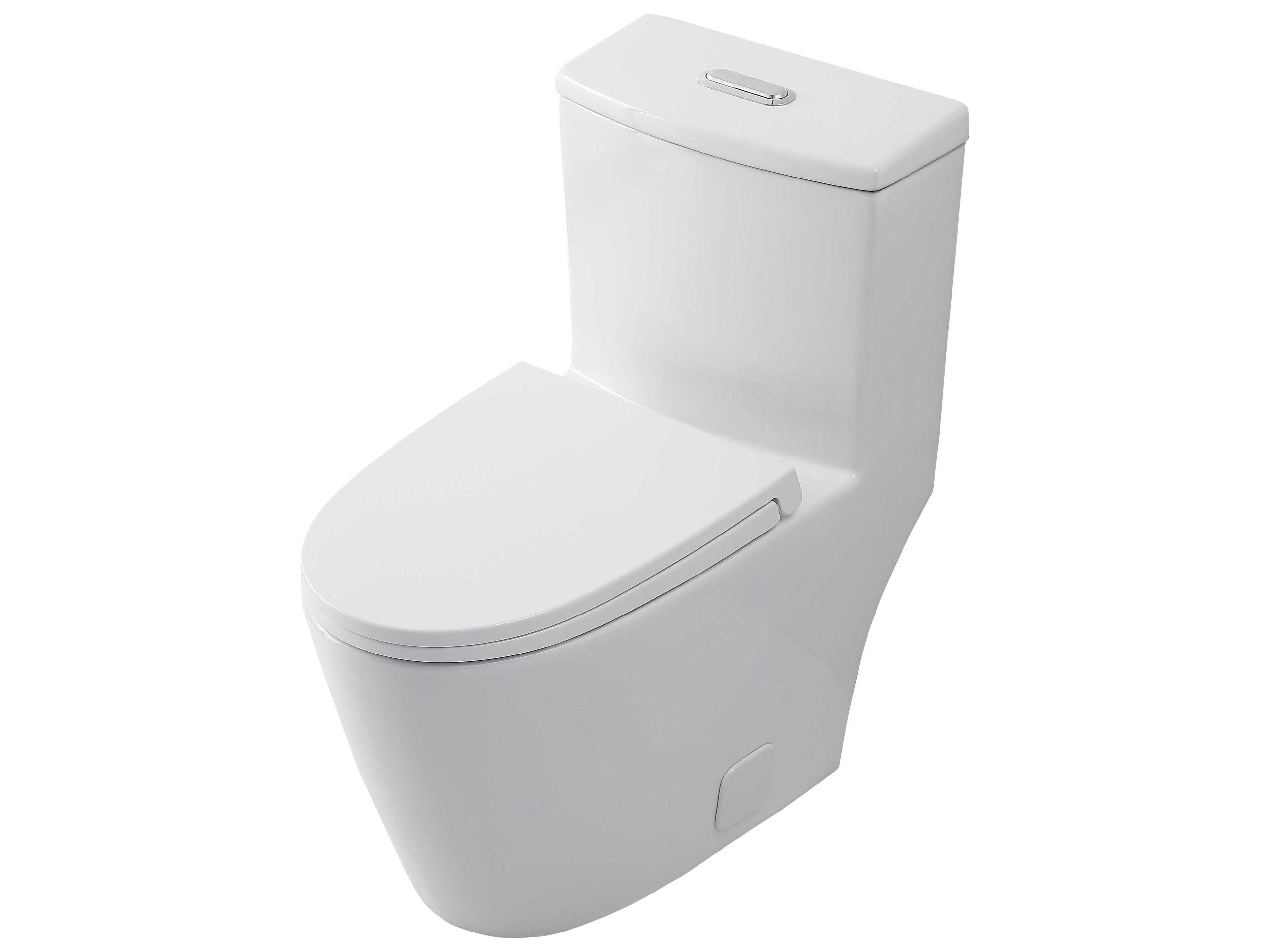 Elegant Lighting Winslet White Winslet One-Piece Elongated Toilet