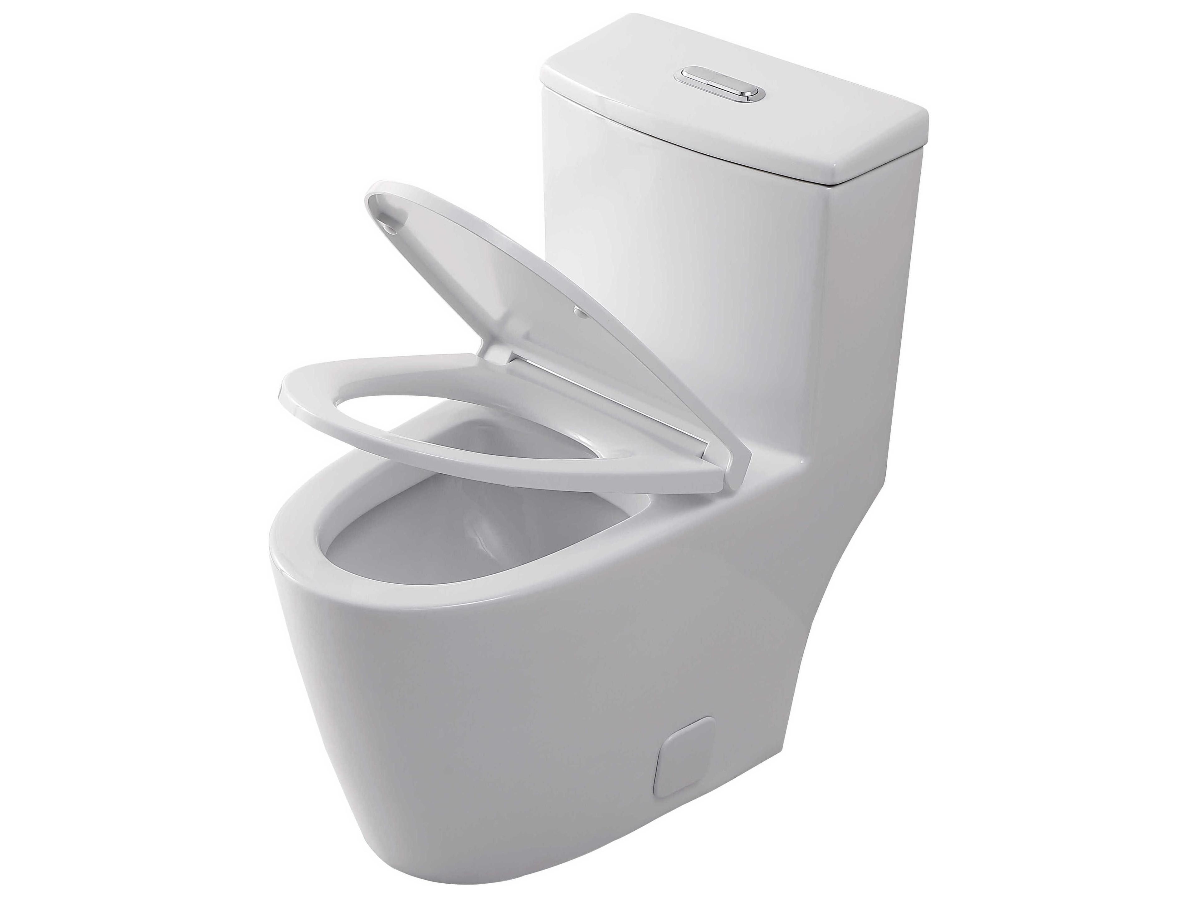 Elegant Lighting Winslet White Winslet One-Piece Elongated Toilet