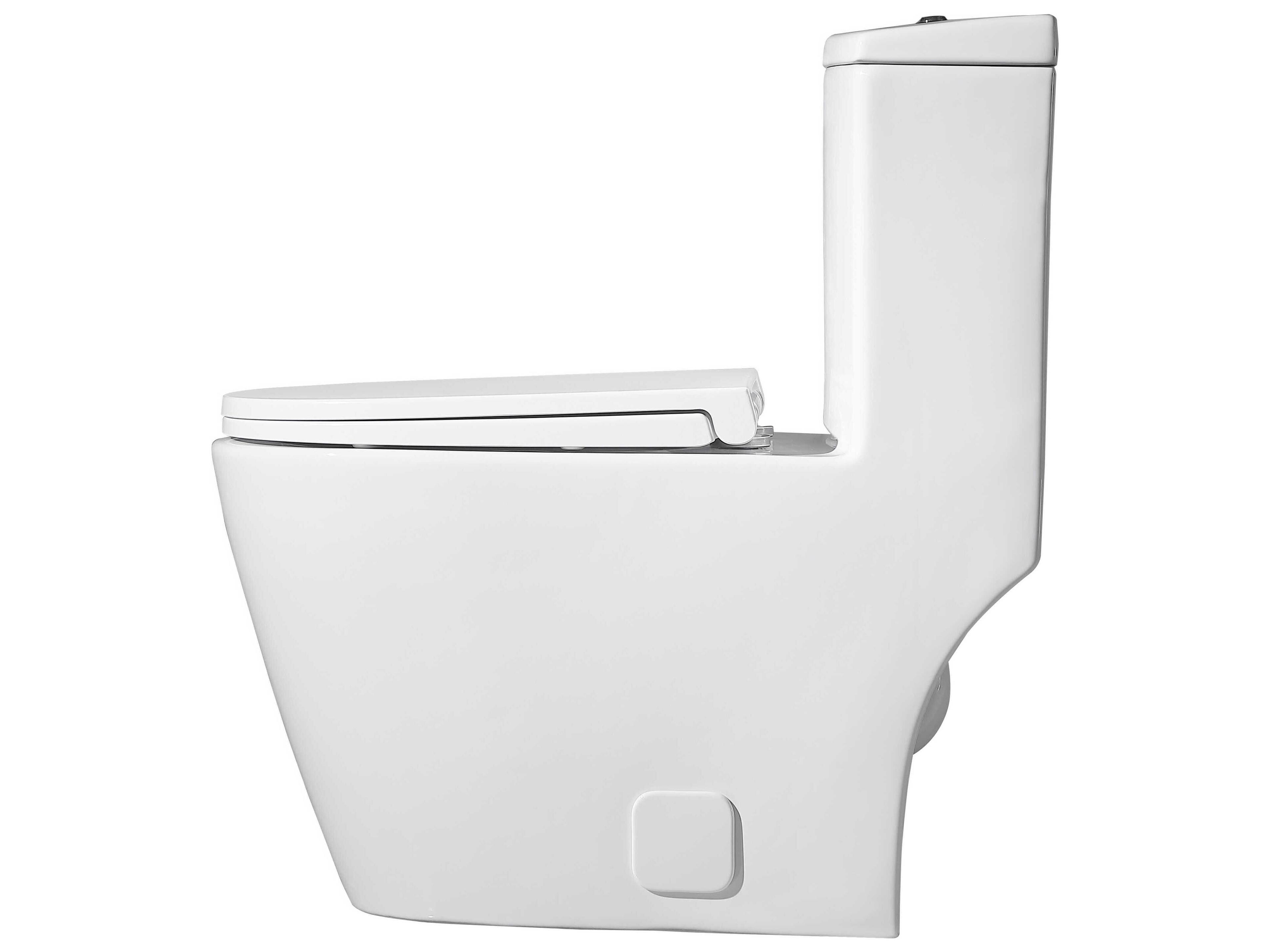 Elegant Lighting Winslet White Winslet One-Piece Elongated Toilet