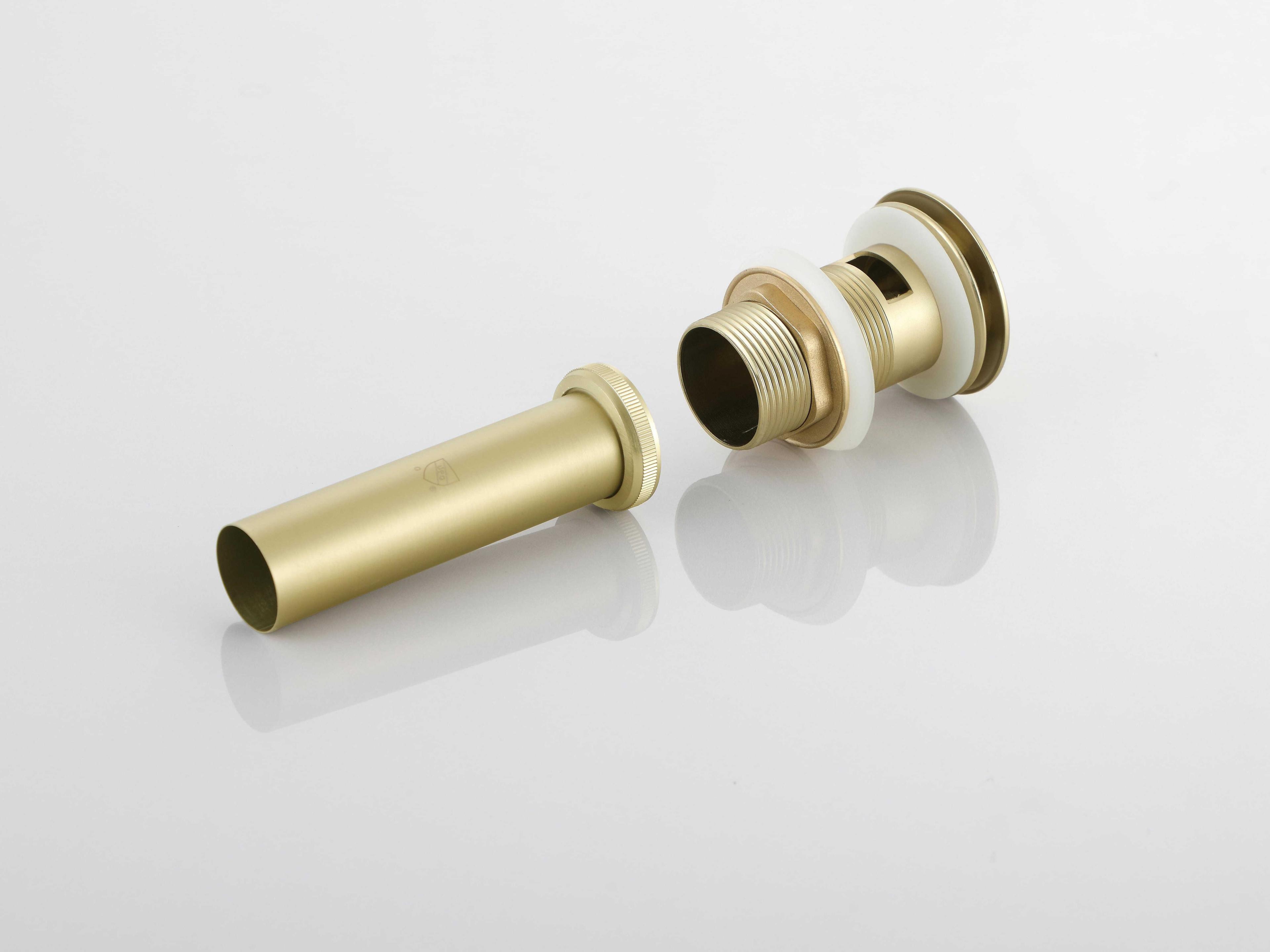 Elegant Lighting Irving Brushed Gold Pop-Up Bathroom Sink Drain