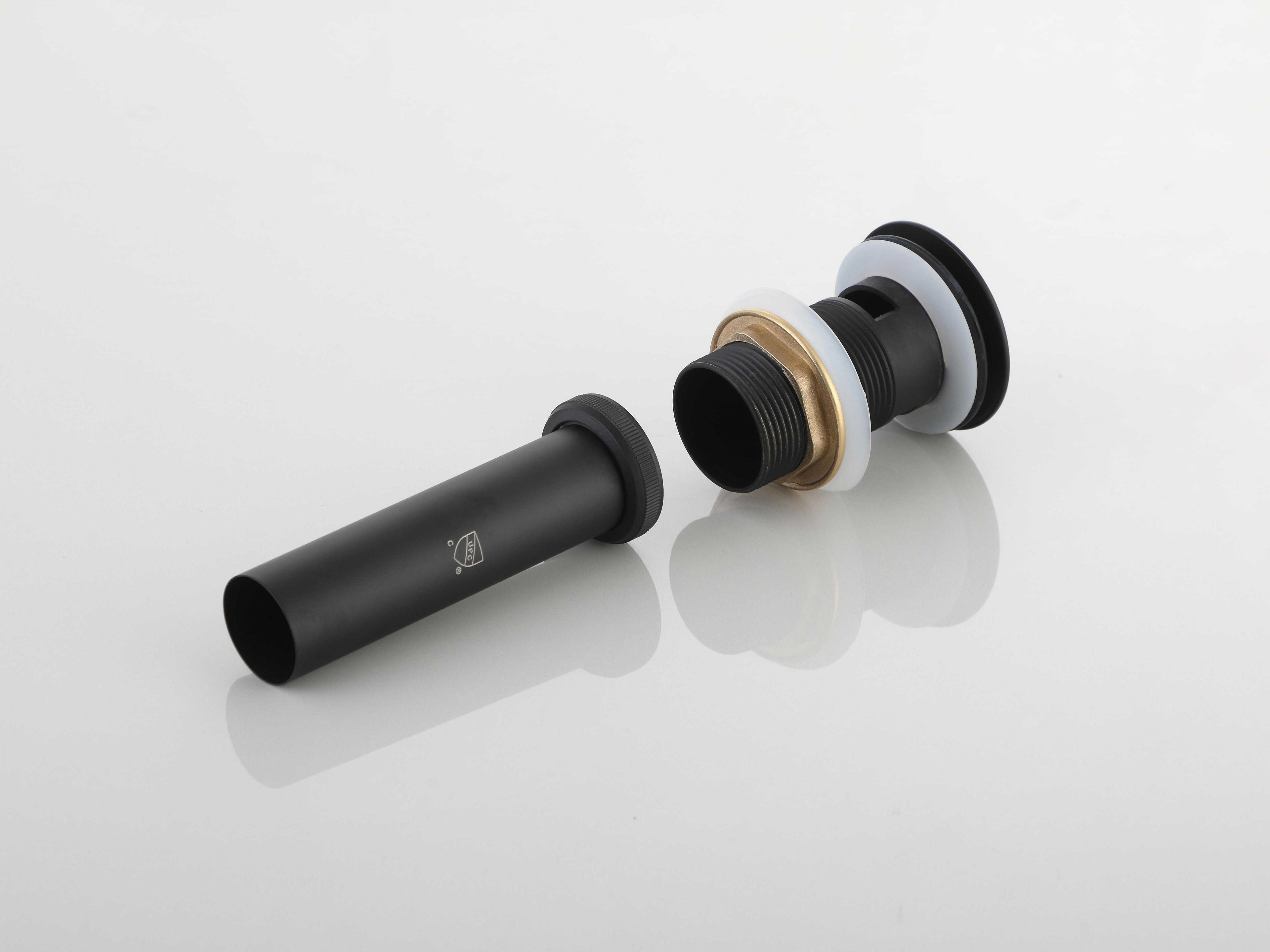 Elegant Lighting Irving Matte Black Pop-Up Bathroom Sink Drain