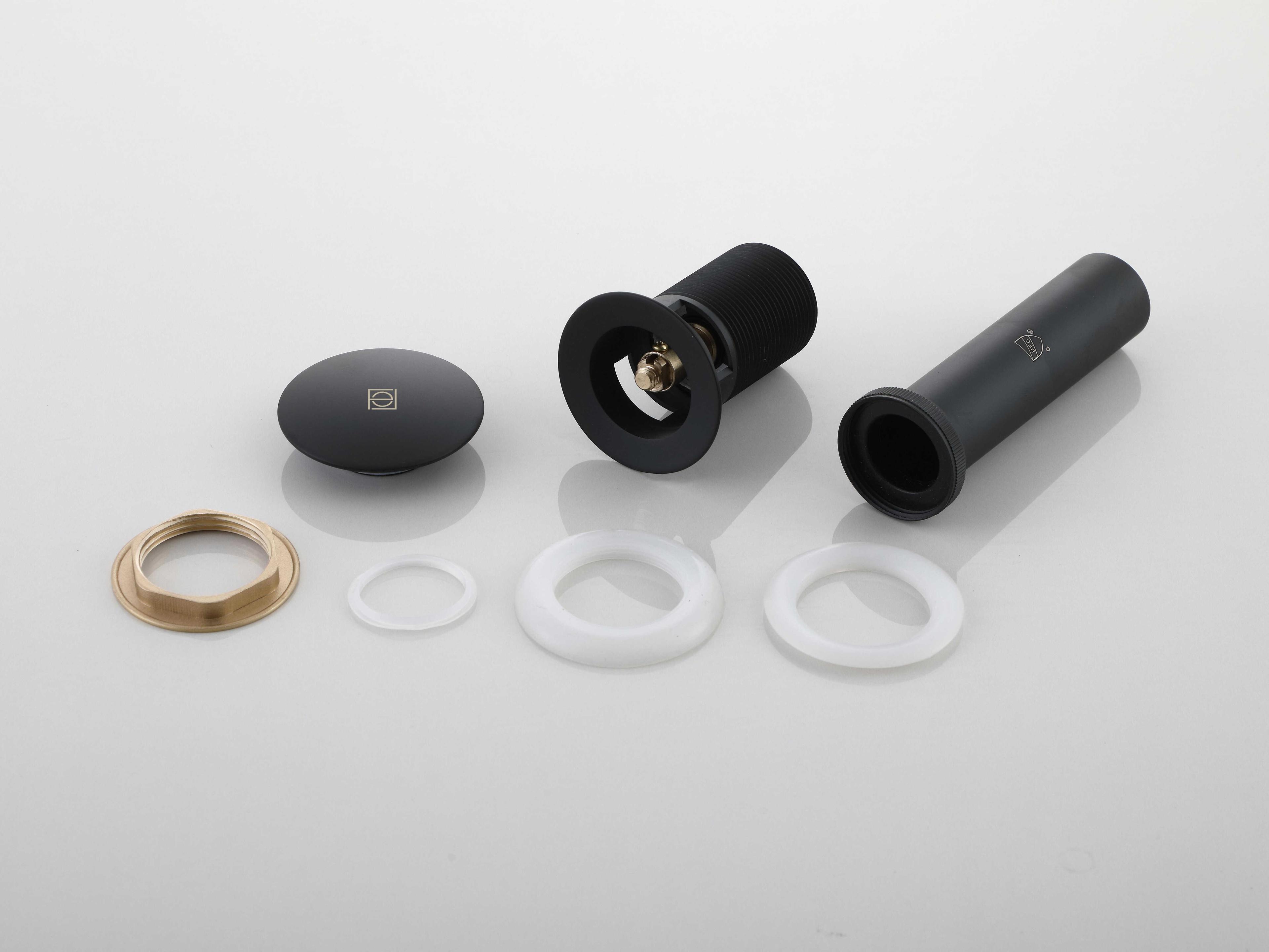 Elegant Lighting Irving Matte Black Pop-Up Bathroom Sink Drain