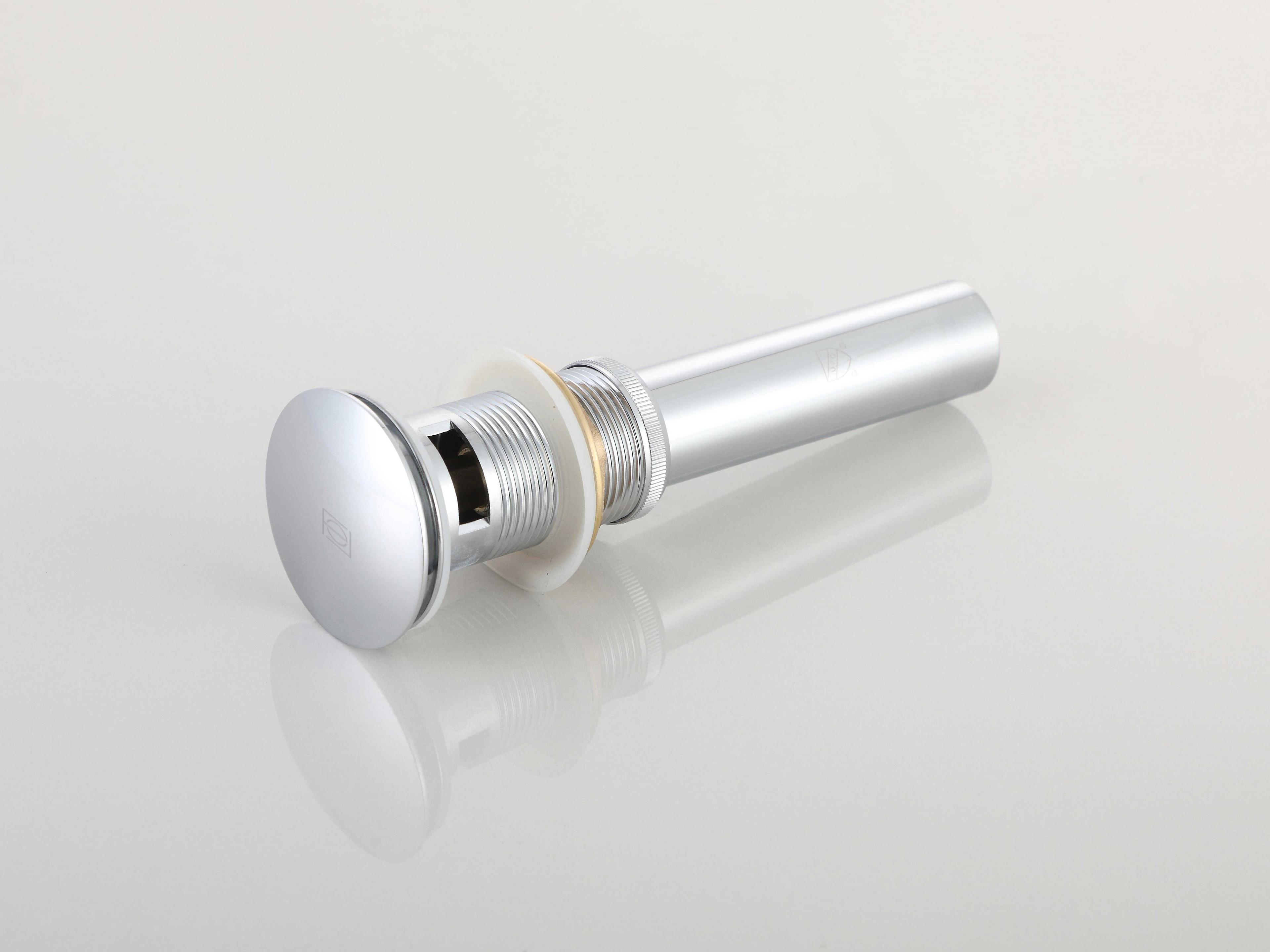 Elegant Lighting Irving Polished Chrome Pop-Up Bathroom Sink Drain