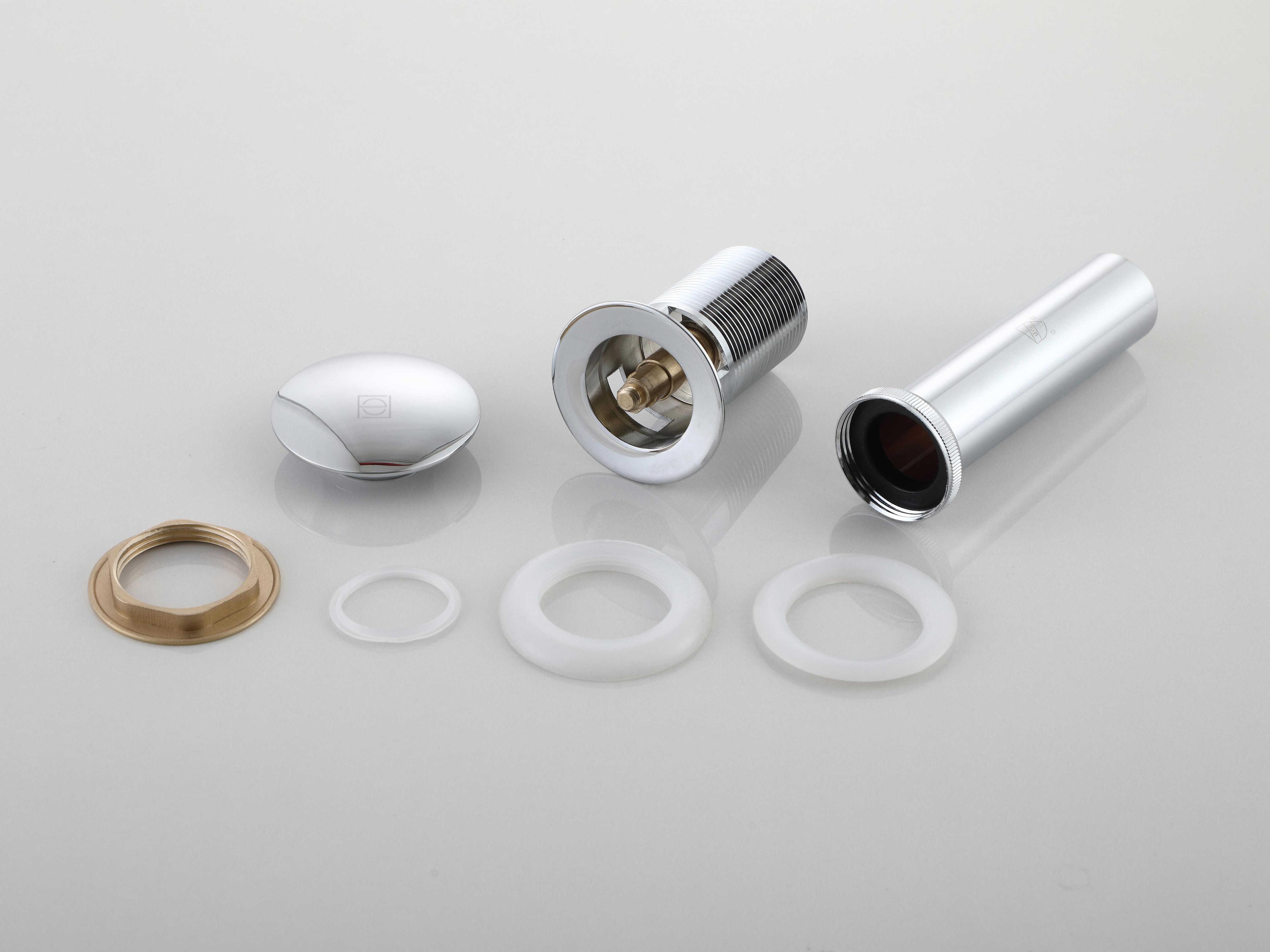 Elegant Lighting Irving Polished Chrome Pop-Up Bathroom Sink Drain