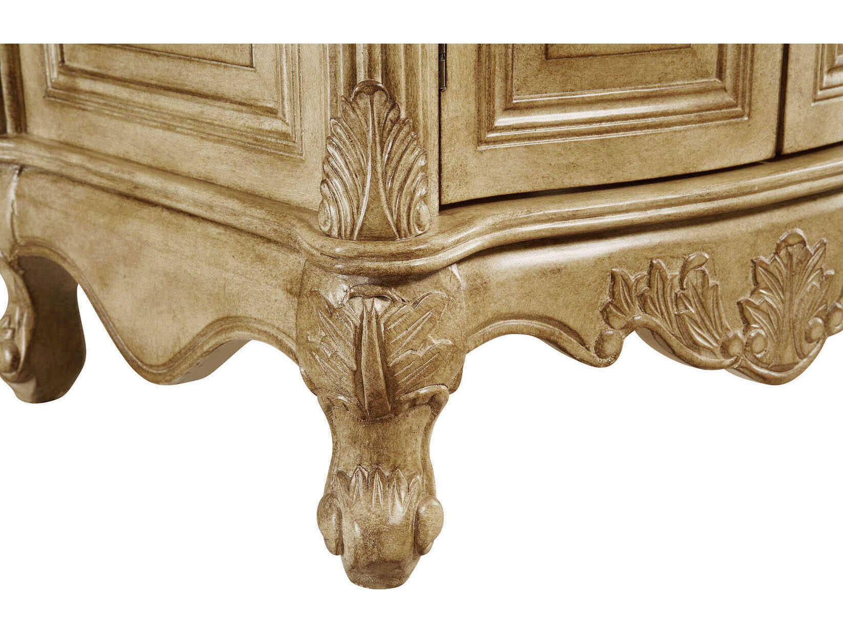 Elegant Lighting Danville Antique Beige 27" Vanity with Ivory White Quartz Countertop