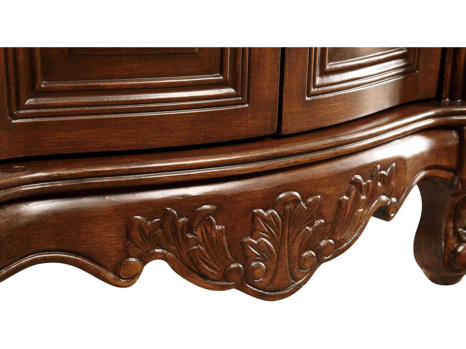 Elegant Lighting Danville Teak 27" Vanity with Ivory White Quartz Countertop