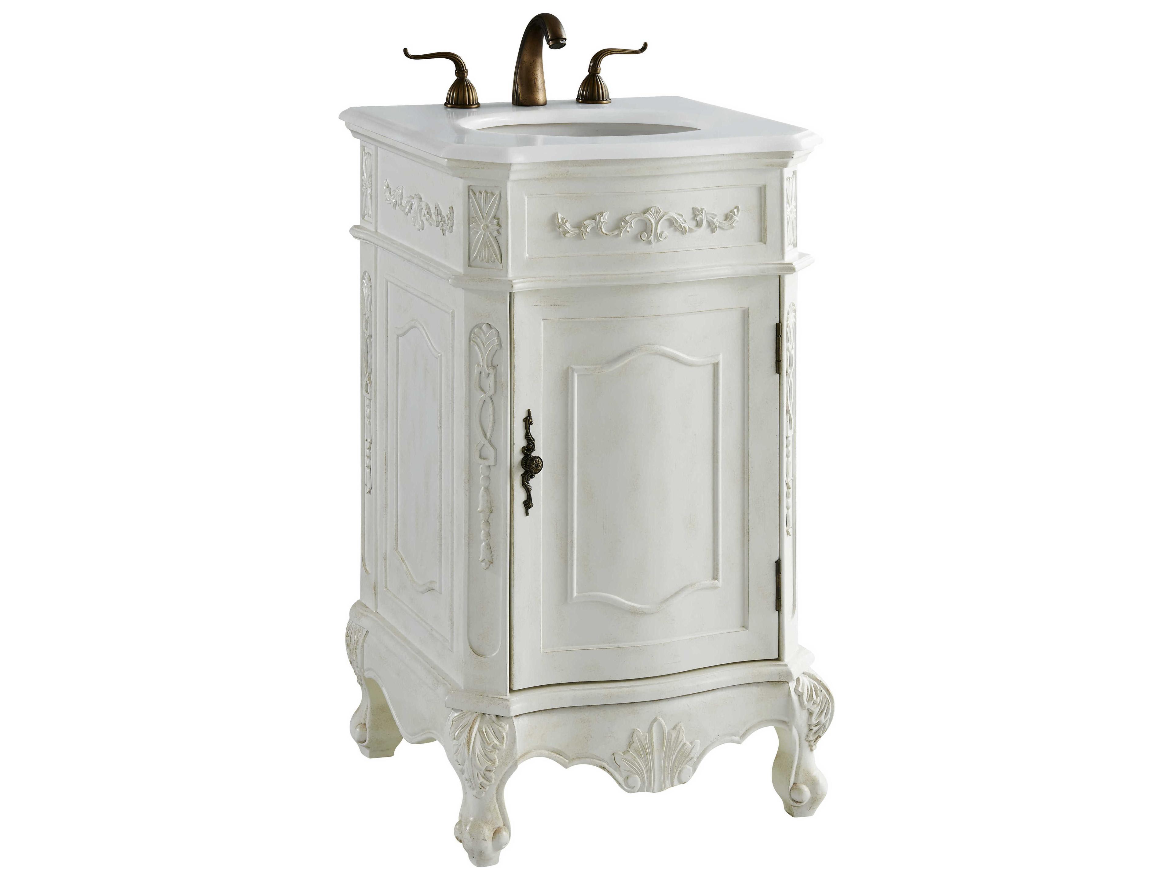 Elegant Lighting Danville Antique White 21" Vanity