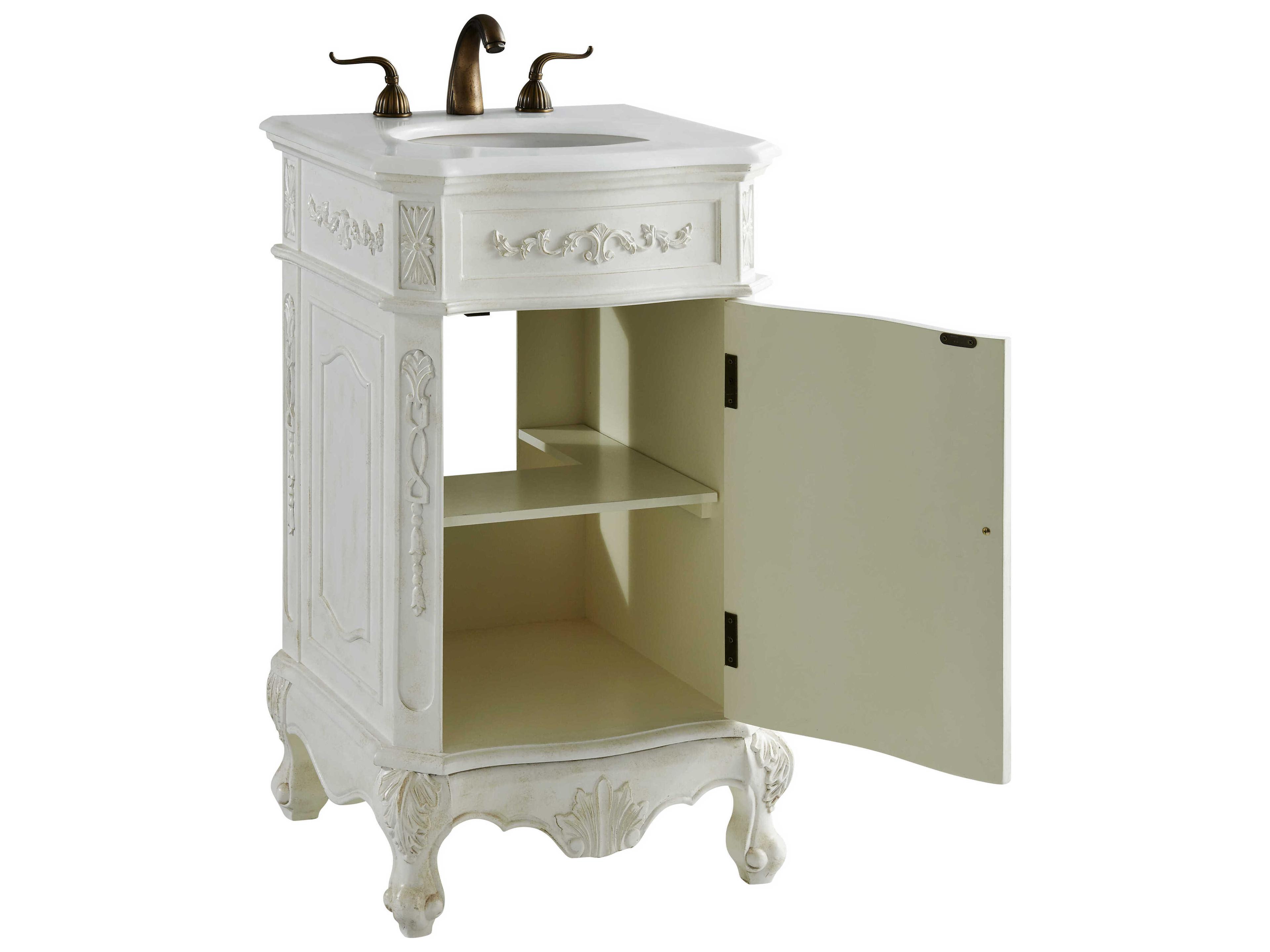 Elegant Lighting Danville Antique White 21" Vanity