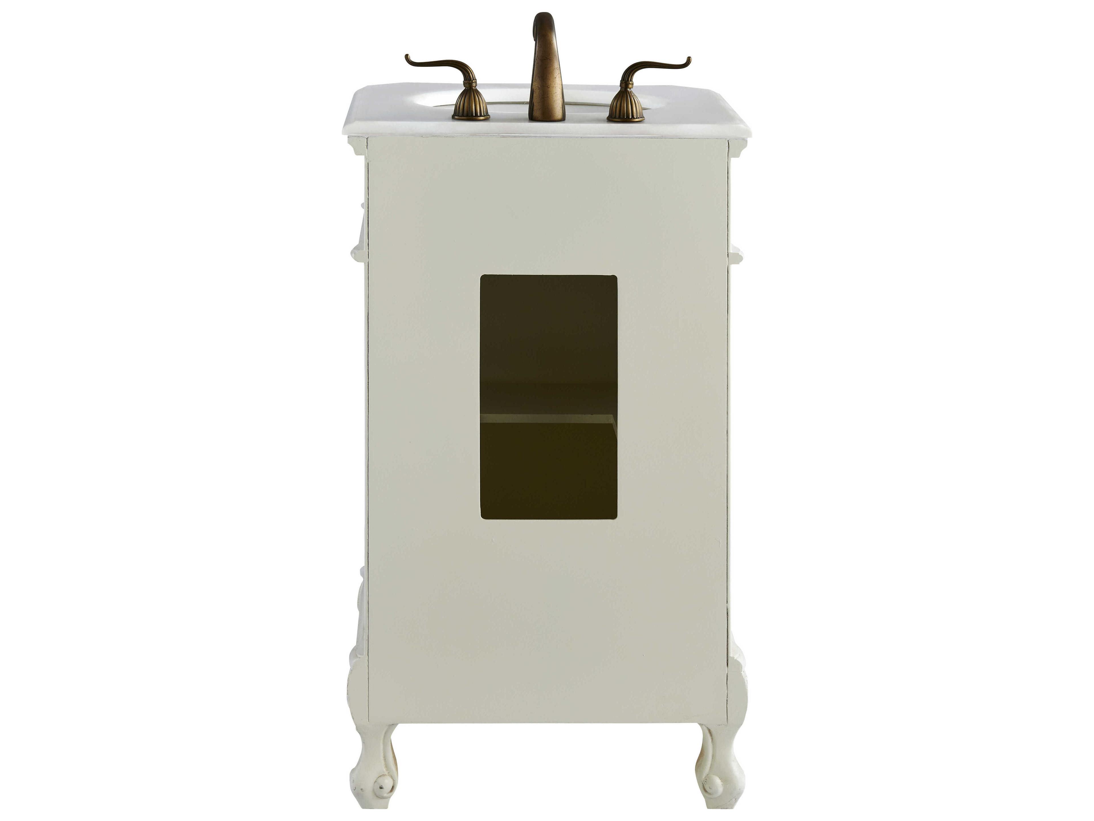 Elegant Lighting Danville Antique White 21" Vanity