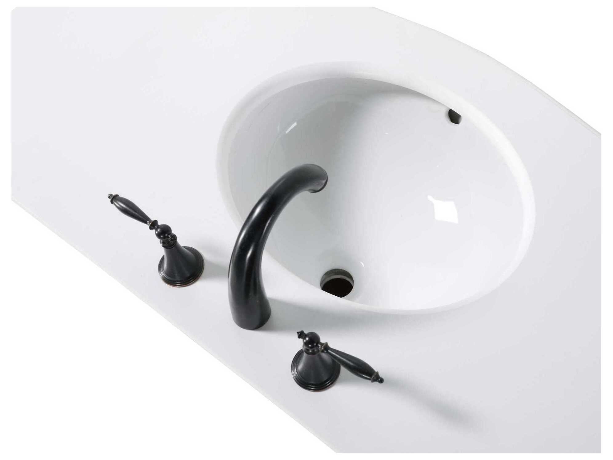 Elegant Lighting Danville 54" Antique White Vanity