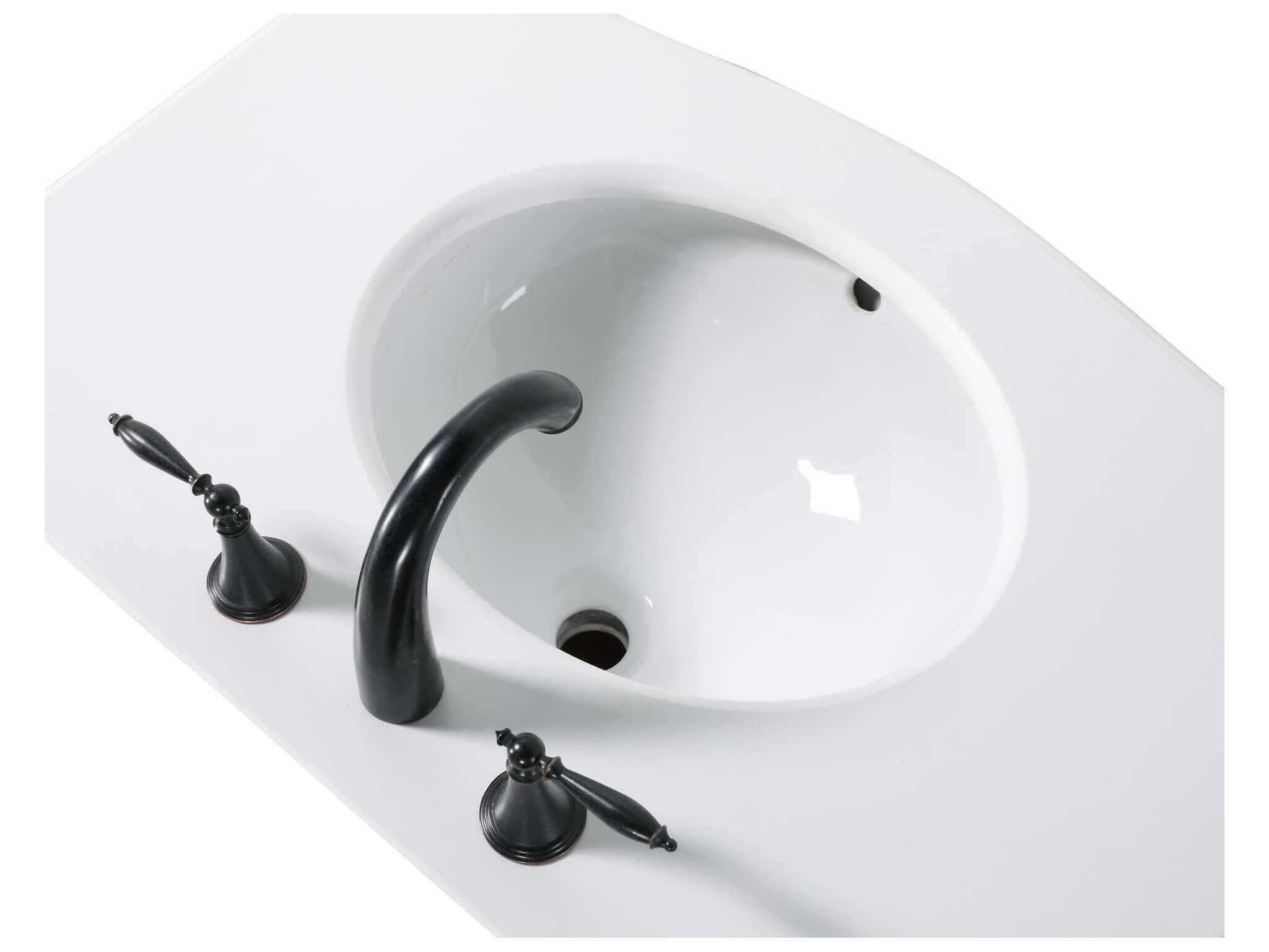 Elegant Lighting Danville 66" Antique White Vanity