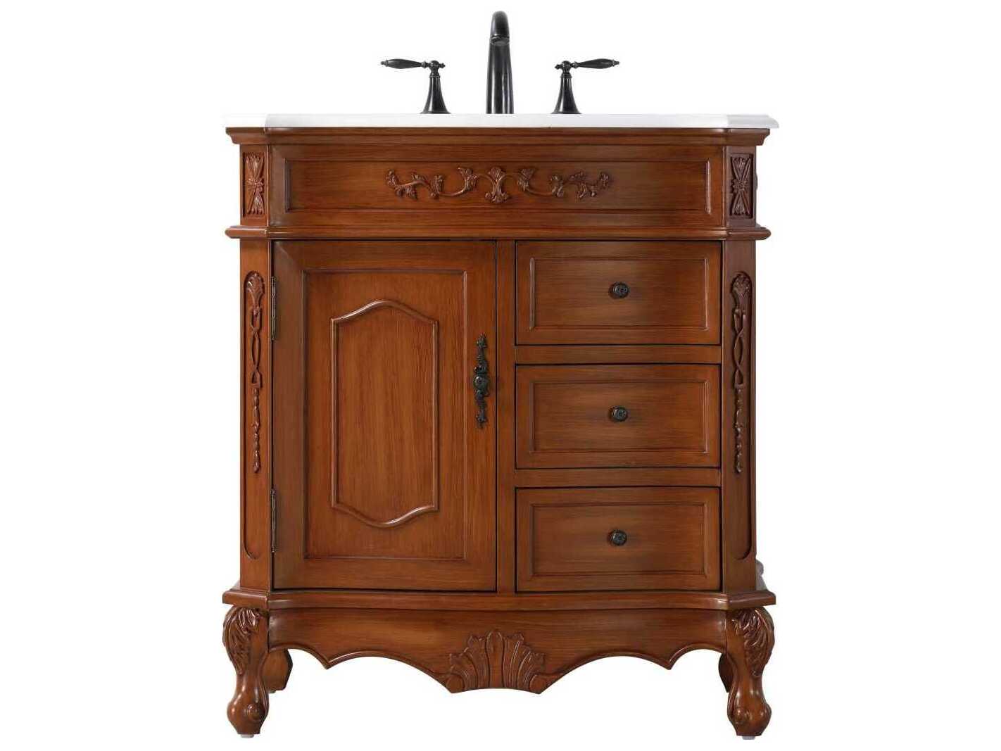 Elegant Lighting Danville 32" Teak Vanity