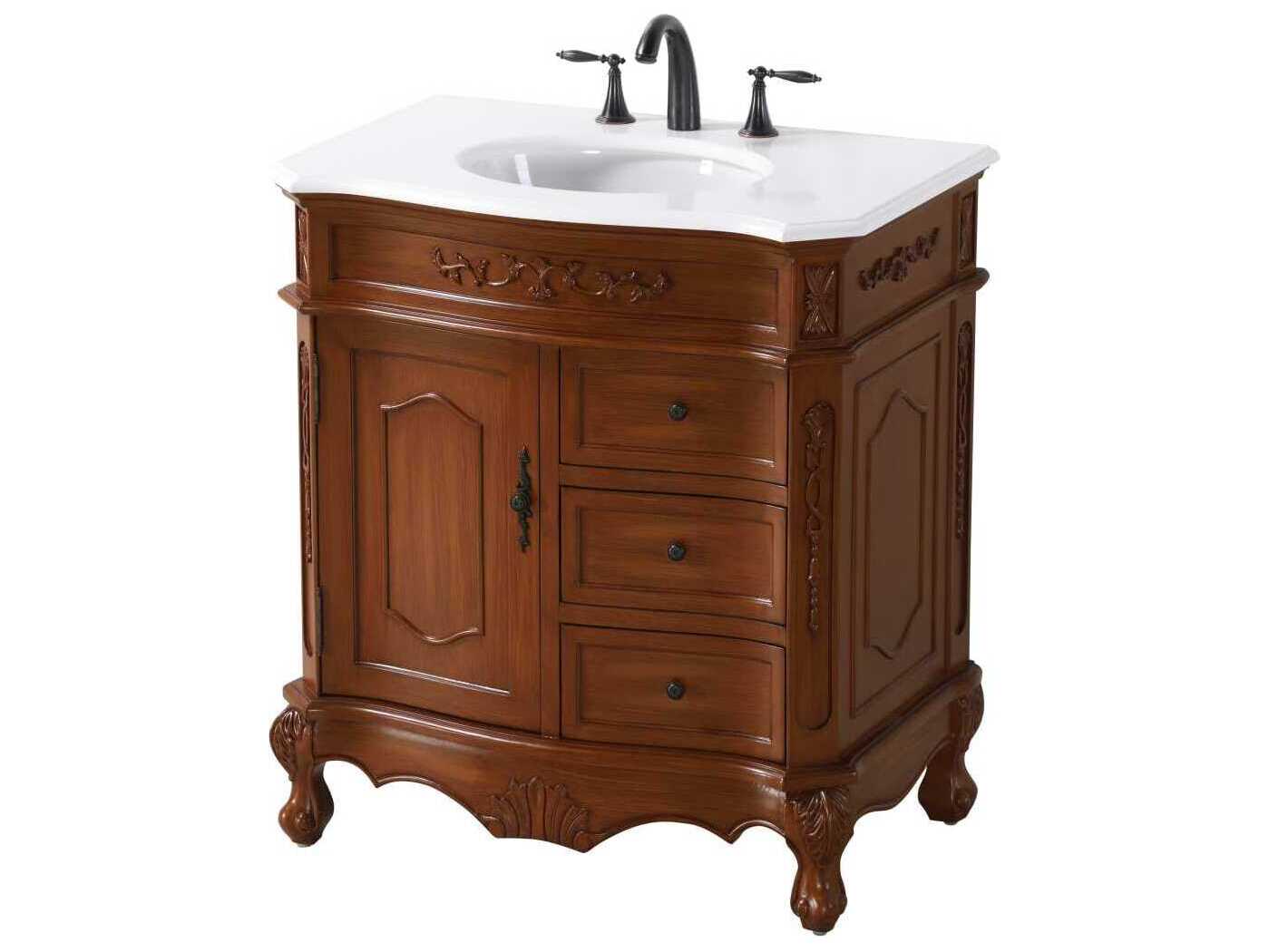 Elegant Lighting Danville 32" Teak Vanity