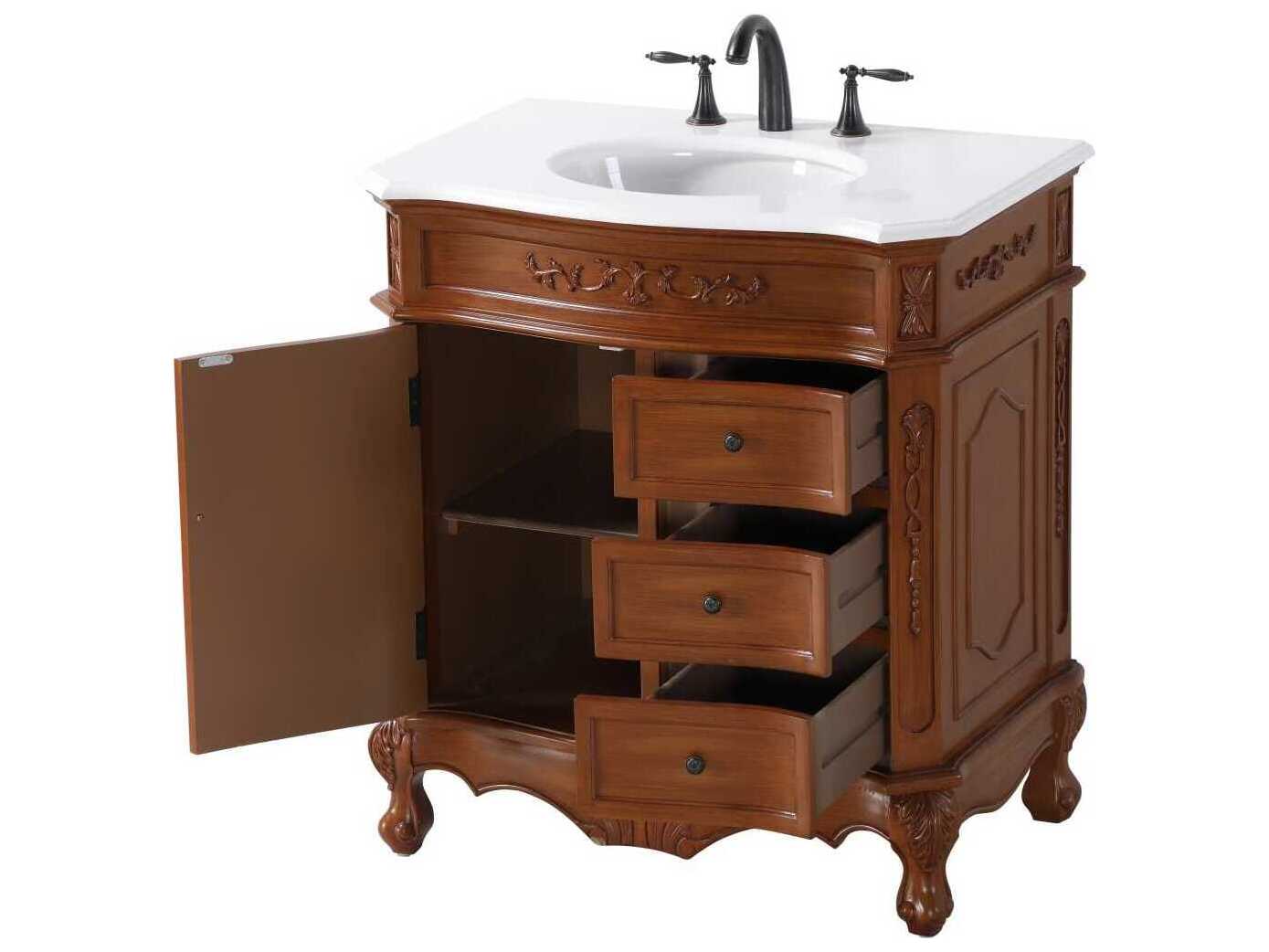Elegant Lighting Danville 32" Teak Vanity